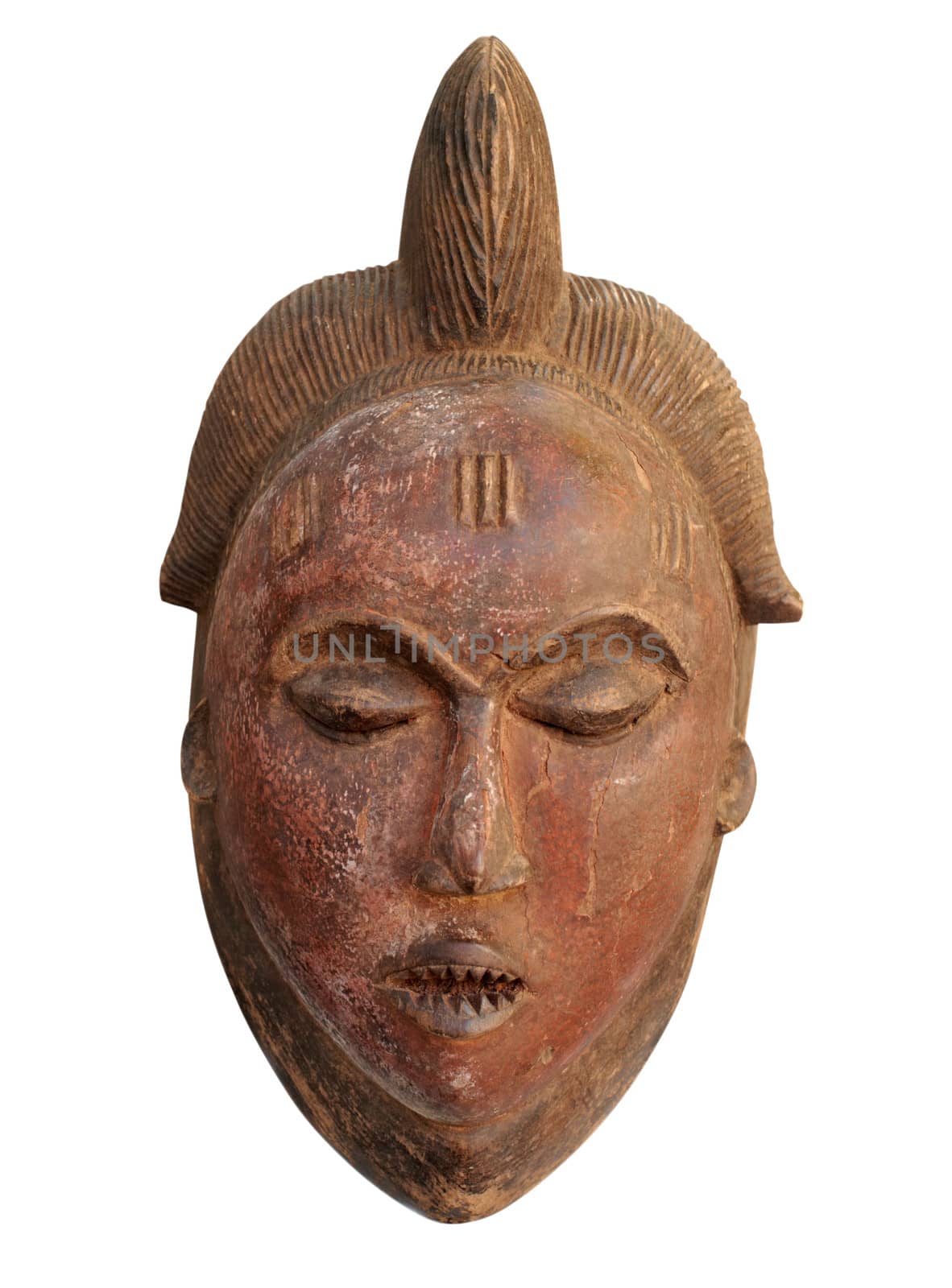 Old African mask by ecobo