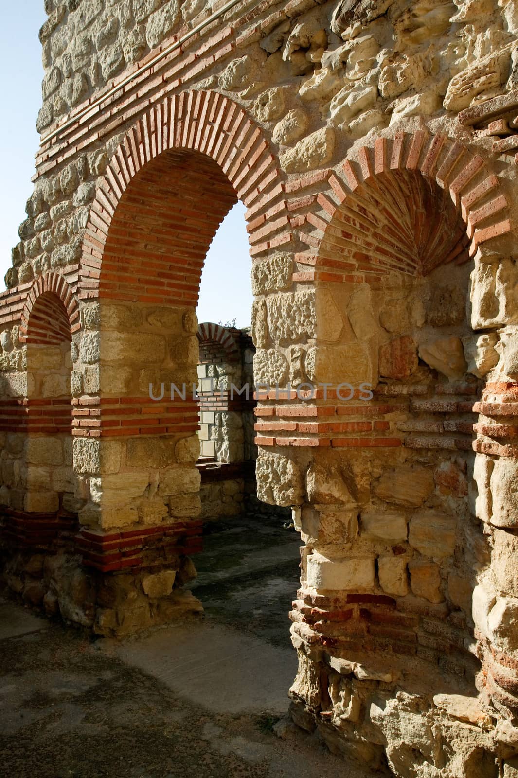 Old ruins in Nessebar by ecobo