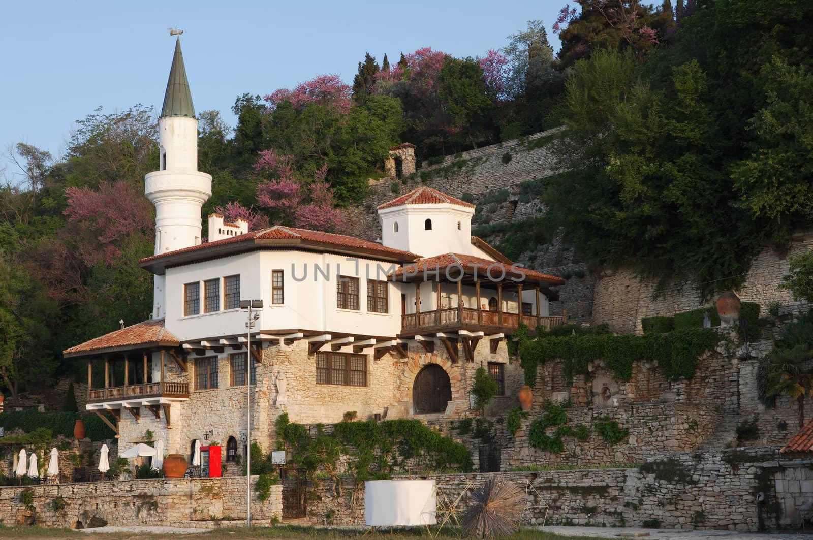 North side of Balchik palace, Bulgaria