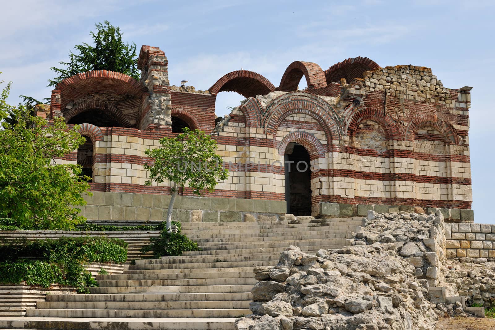 Old church in Nessebar town, St. John Aliturgetus