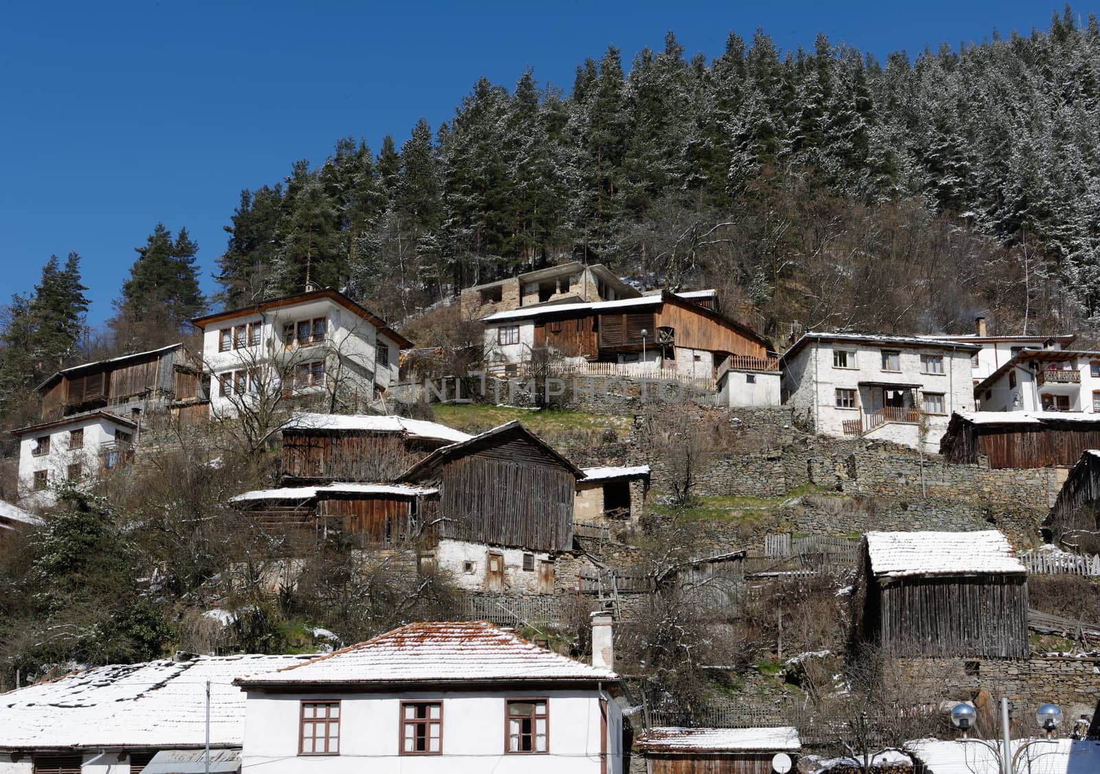 Houses in Shiroka laka town, Bulgaria by ecobo