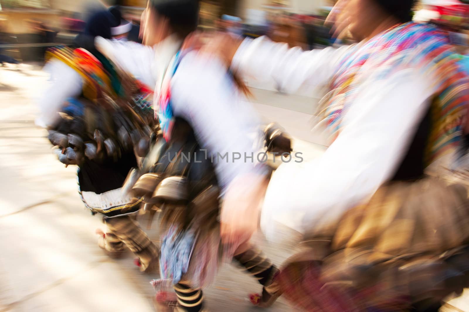 Kukeri traditional mask customs. Unique masquerade tradition from Bulgaria.