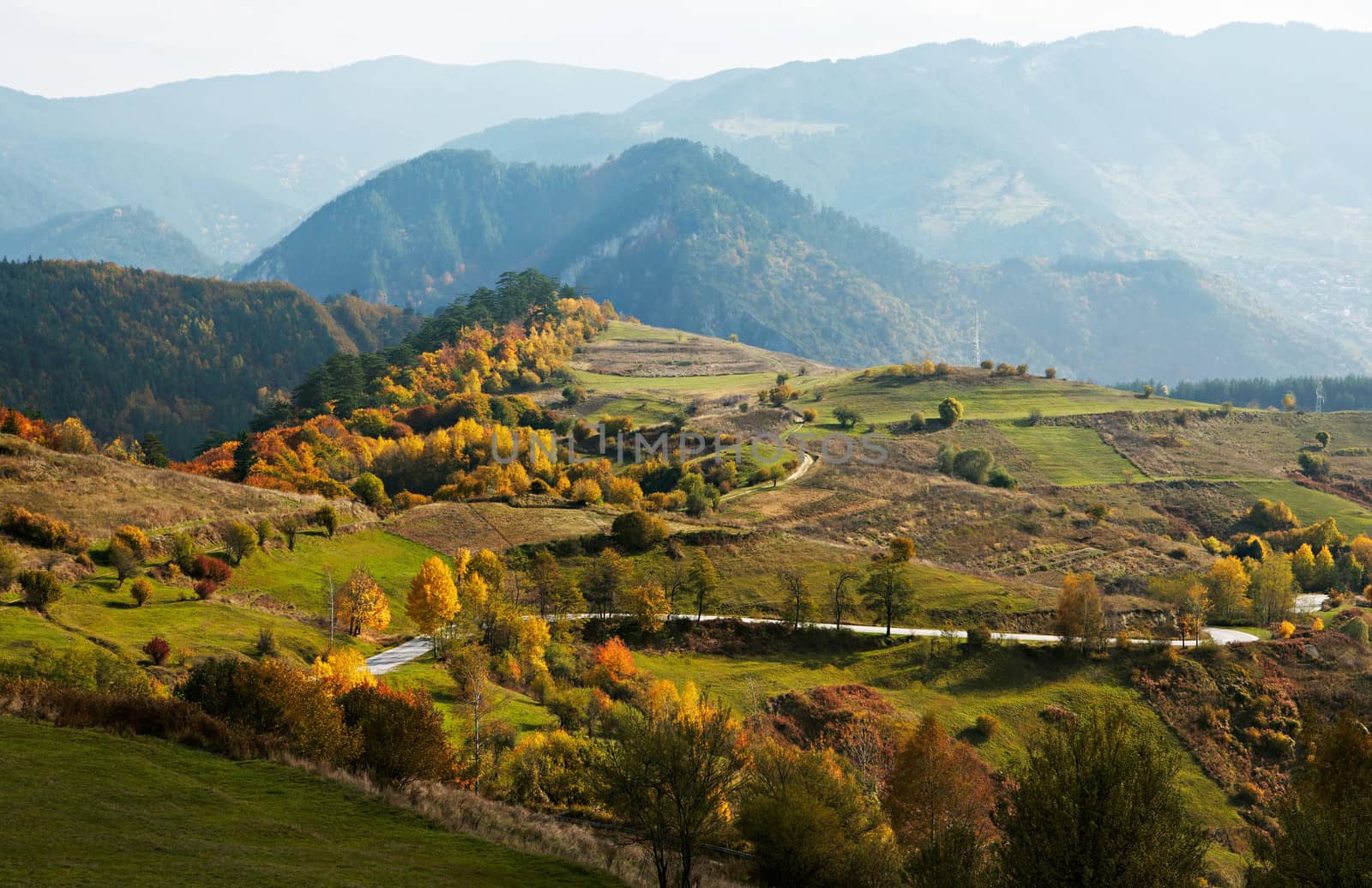 Autumn colors in mountain by ecobo