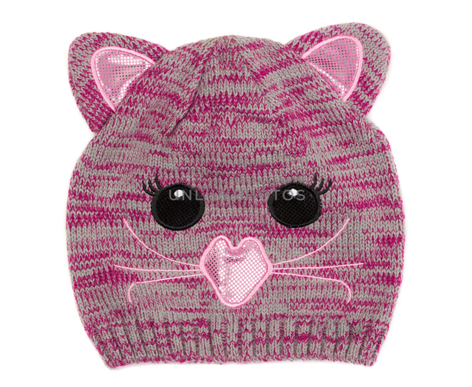 Children's knitted hat with pattern muzzle by RuslanOmega