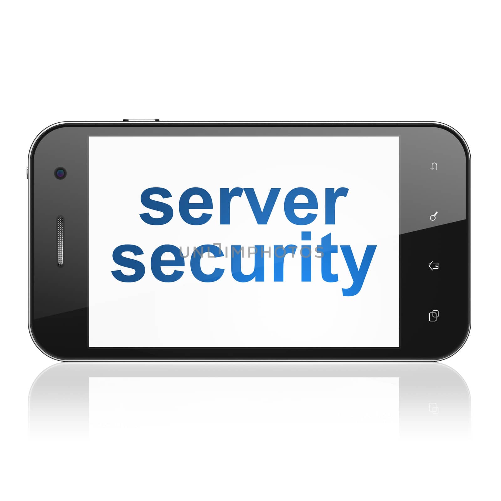 Protection concept: Server Security on smartphone by maxkabakov