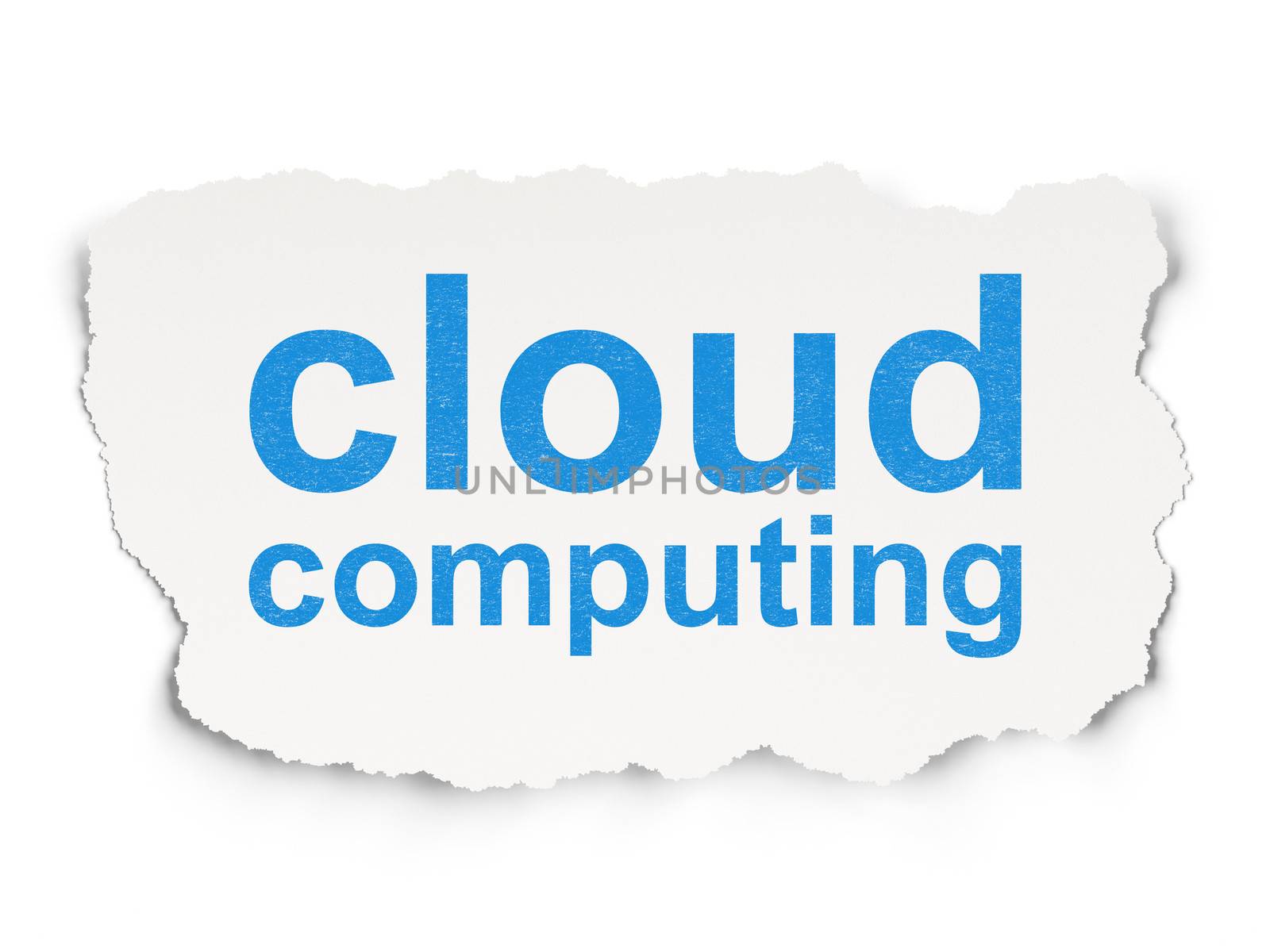 Cloud networking concept: Cloud Computing on Paper background by maxkabakov