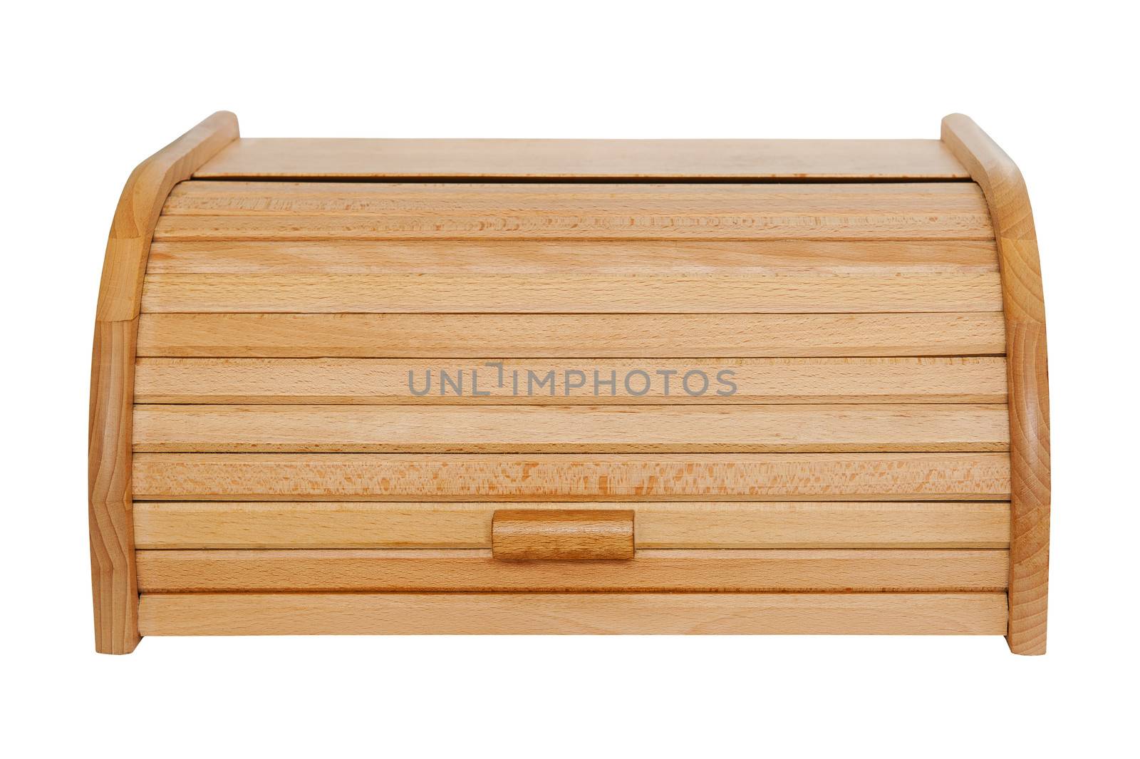 Bread box isolated on the white background