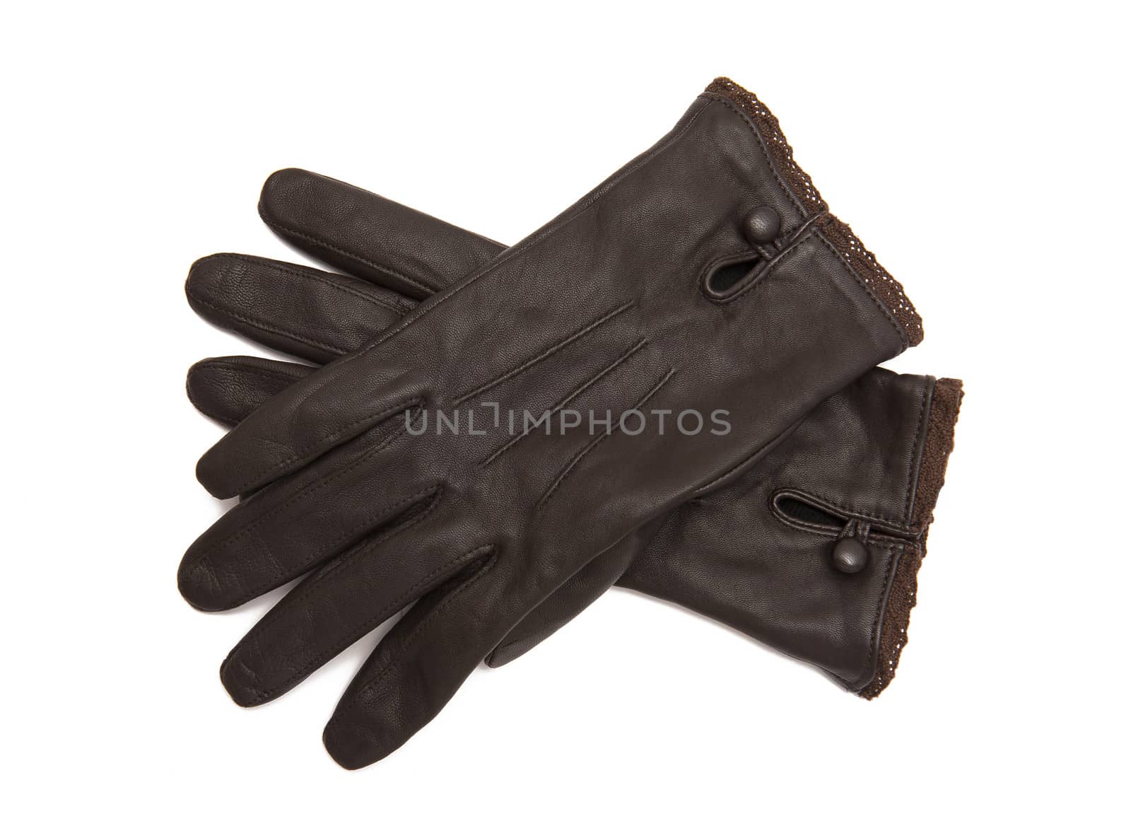 Gloves isolated on the white background