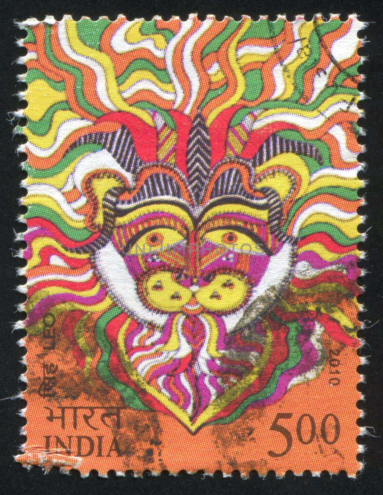 INDIA - CIRCA 2010: stamp printed by India, shows Leo, circa 2010