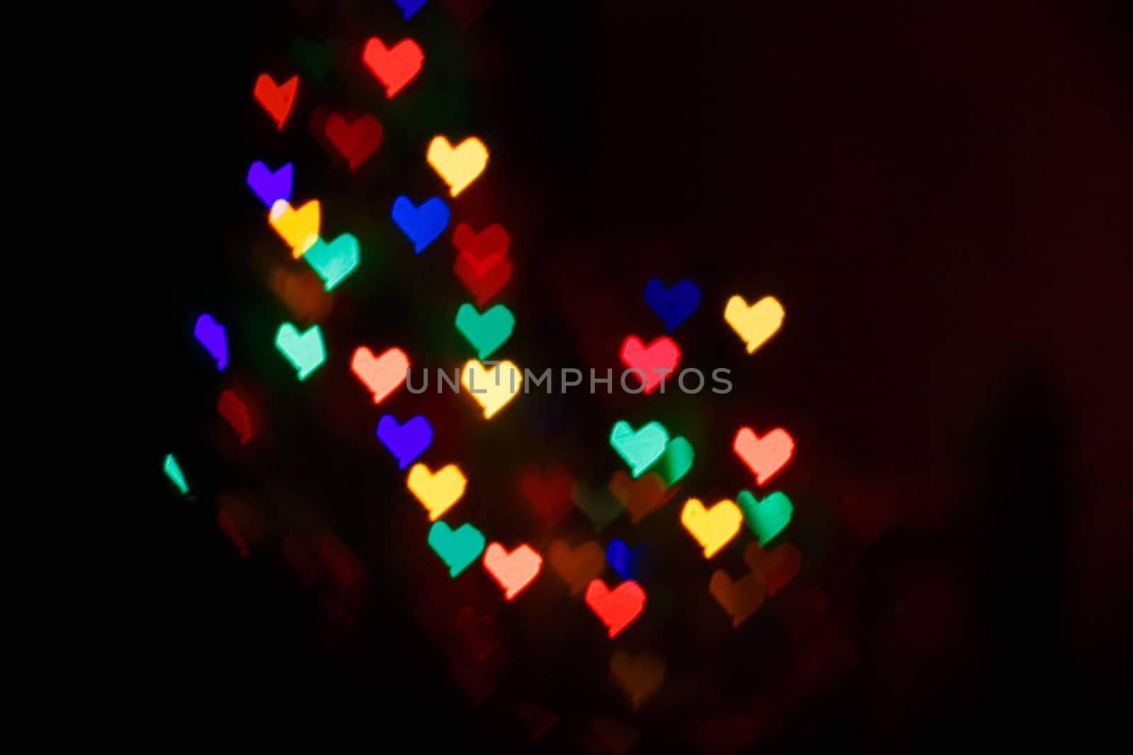 Multicolored hearts as abstract background for Valentine's day