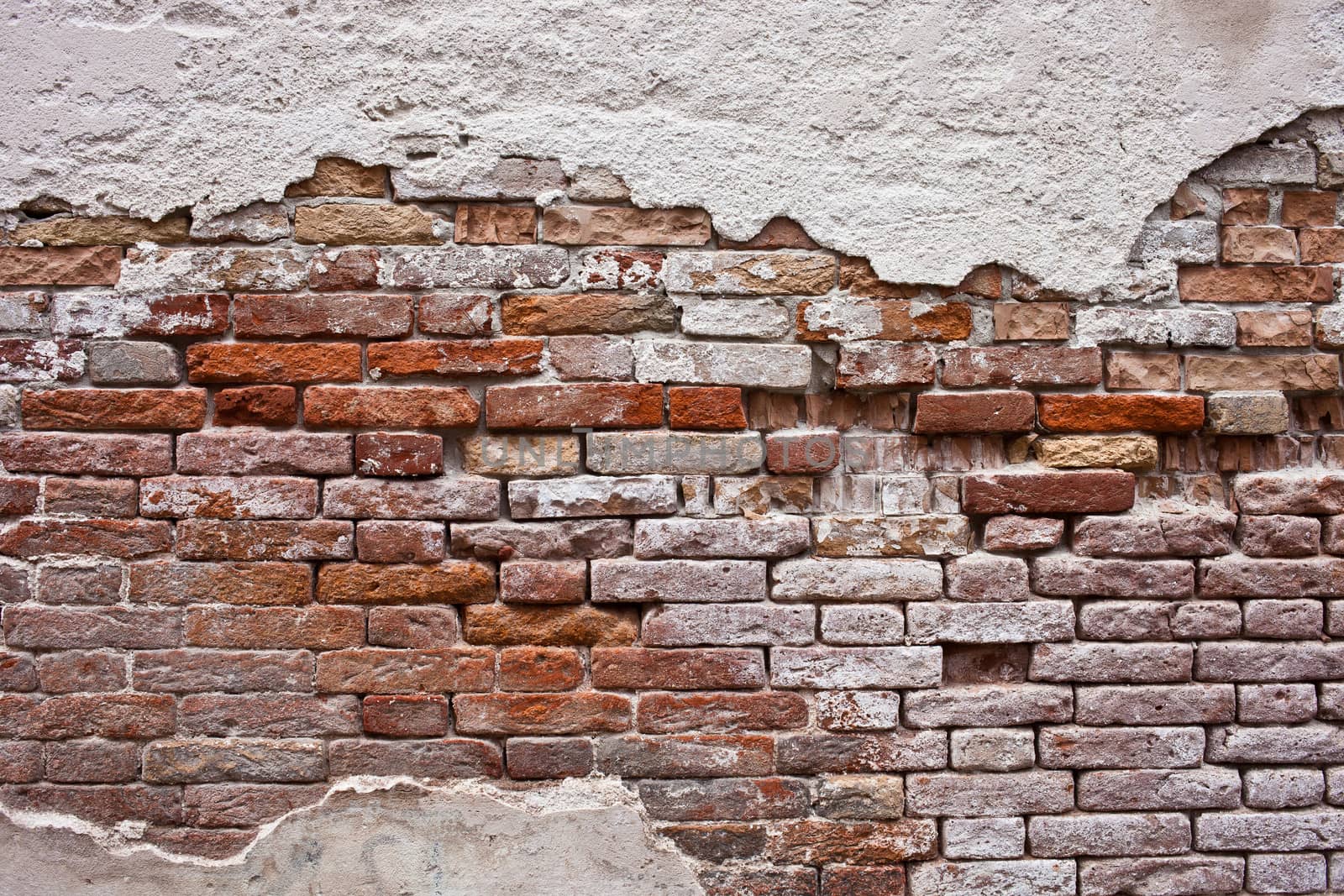Beautiful old red brick wall texture background