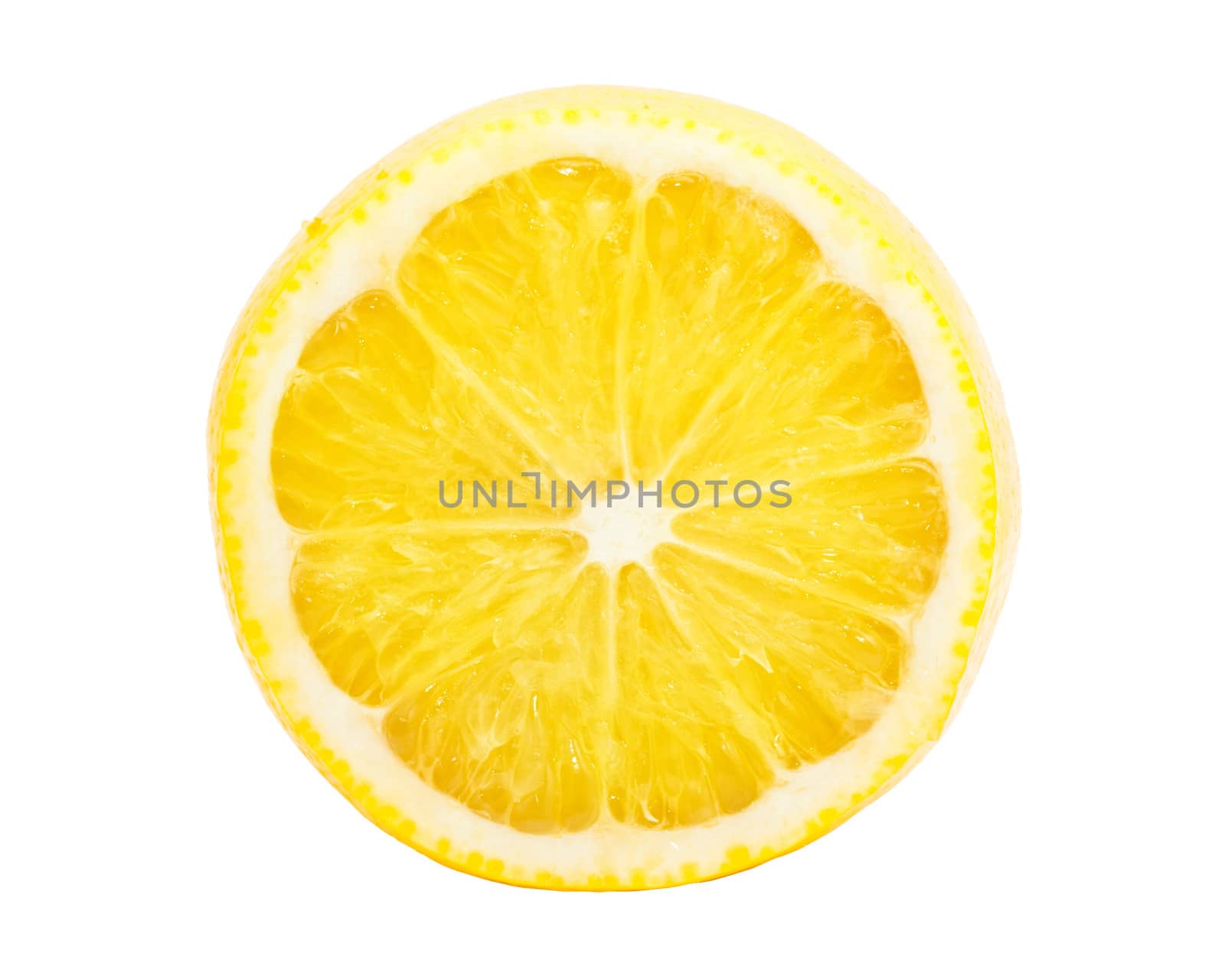 Fresh tasty lemon isolated on white background