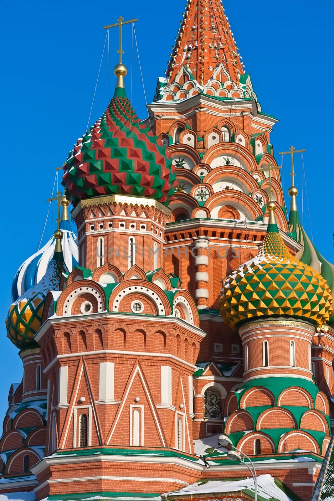 Saint Basil Cathedral at Red Square, Moscow Kremlin, Russia.
