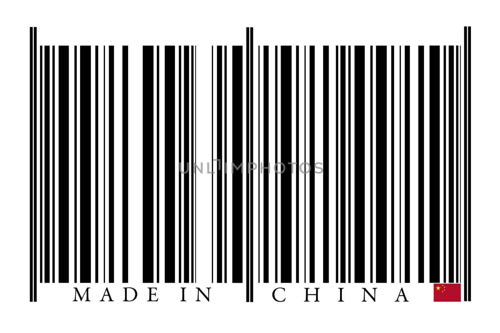 China Barcode isolated on white background