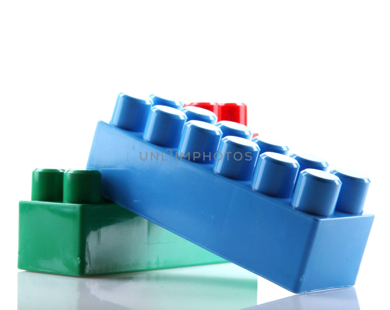 Plastic Blocks Isolated On White