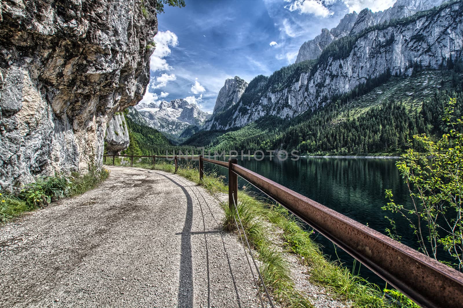 The Kaprun reservoir in the high Alp mountains in Austria