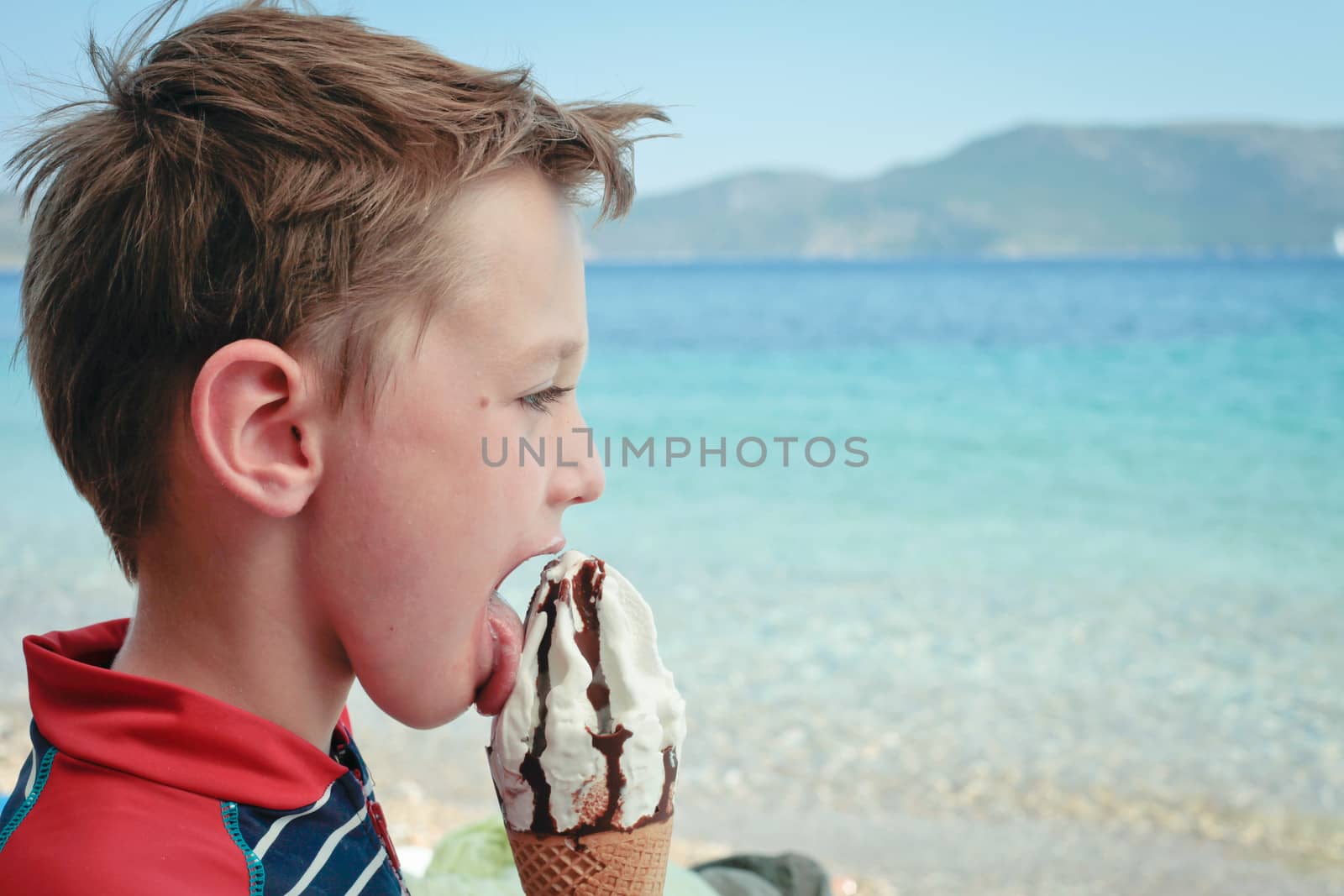 Boy eating ice cream by trgowanlock