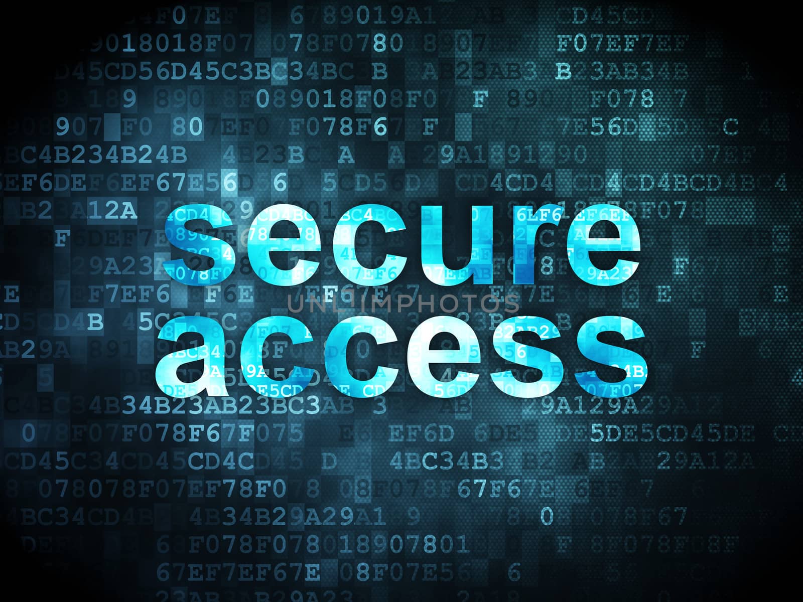 Safety concept: Secure Access on digital background by maxkabakov
