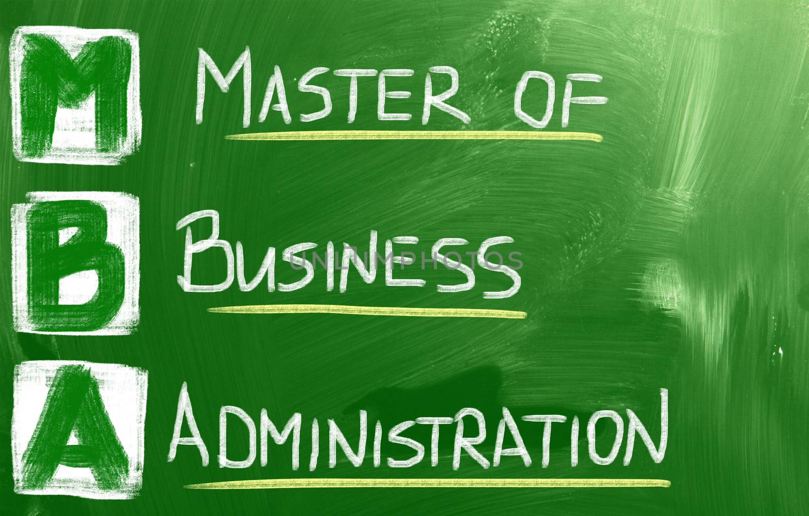 Master Of Business Administration Concept by KrasimiraNevenova