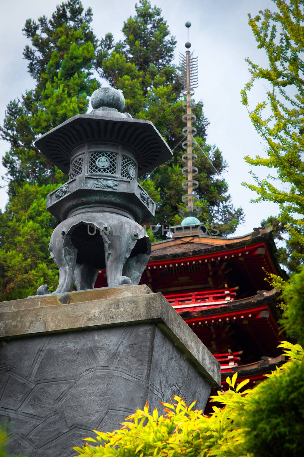 Pagoda in Japanese Tea Garden, San Francisco, California, USA
