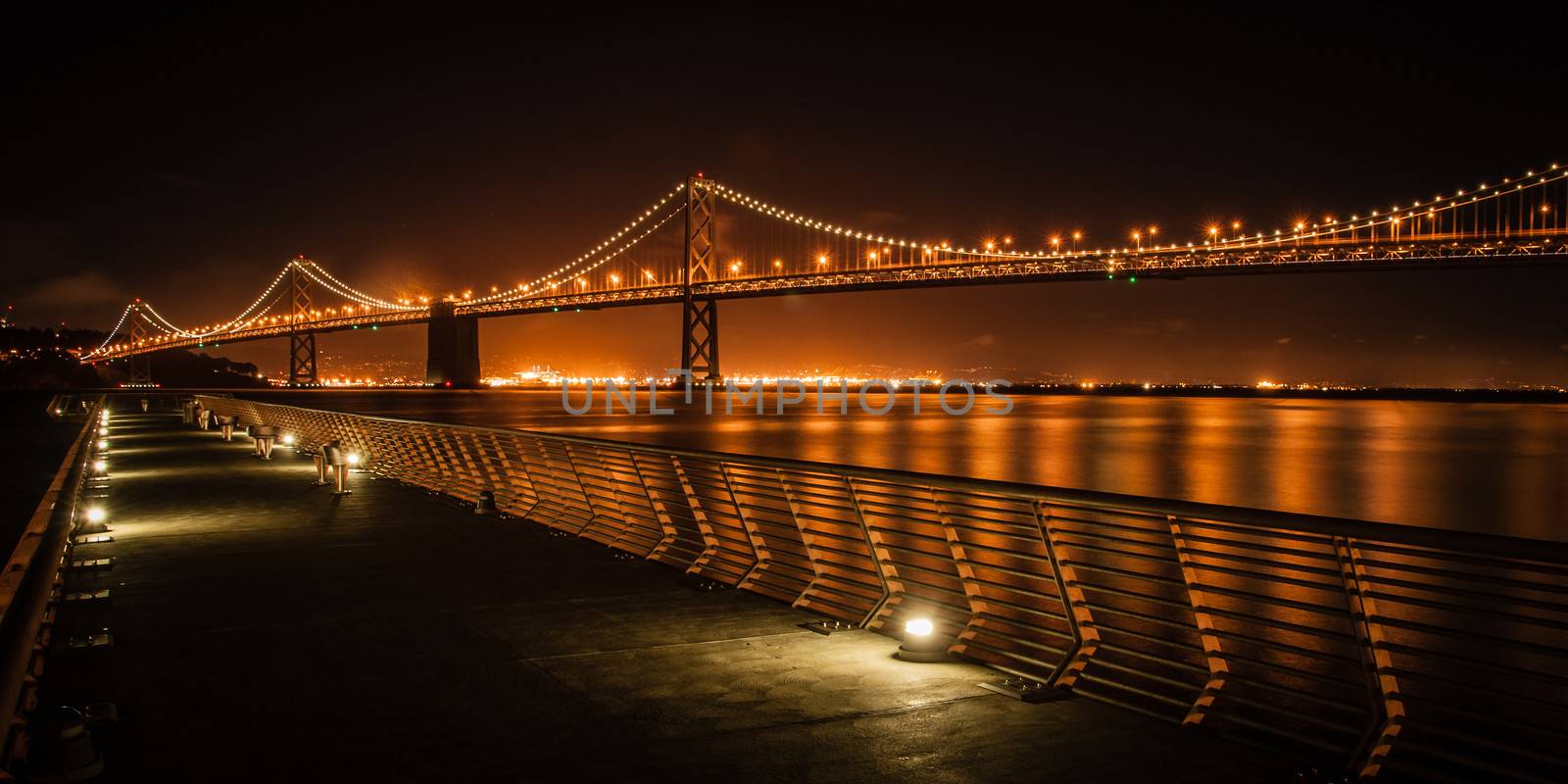 Bay bridge at night by CelsoDiniz