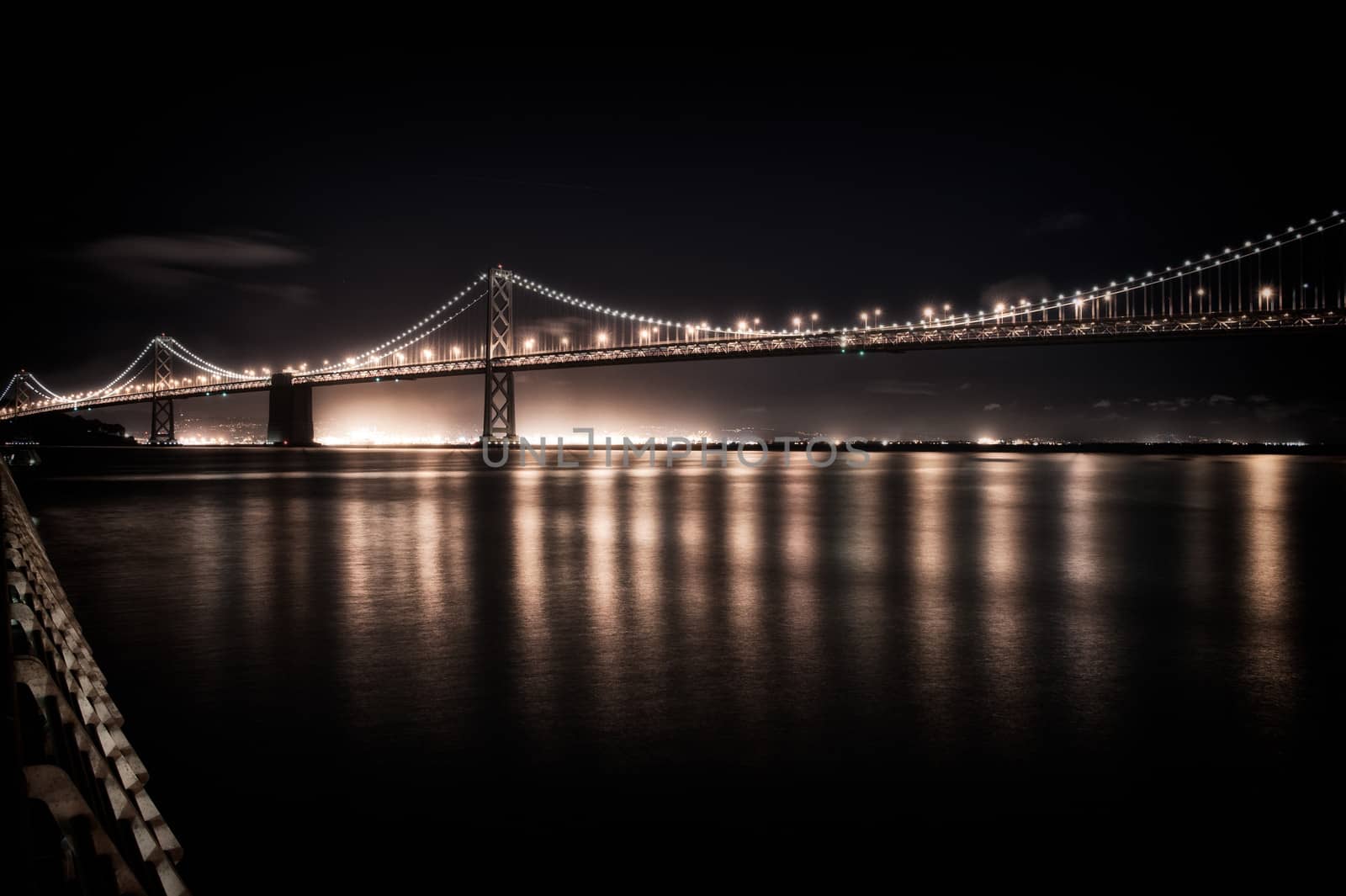 Bay Bridge at night by CelsoDiniz