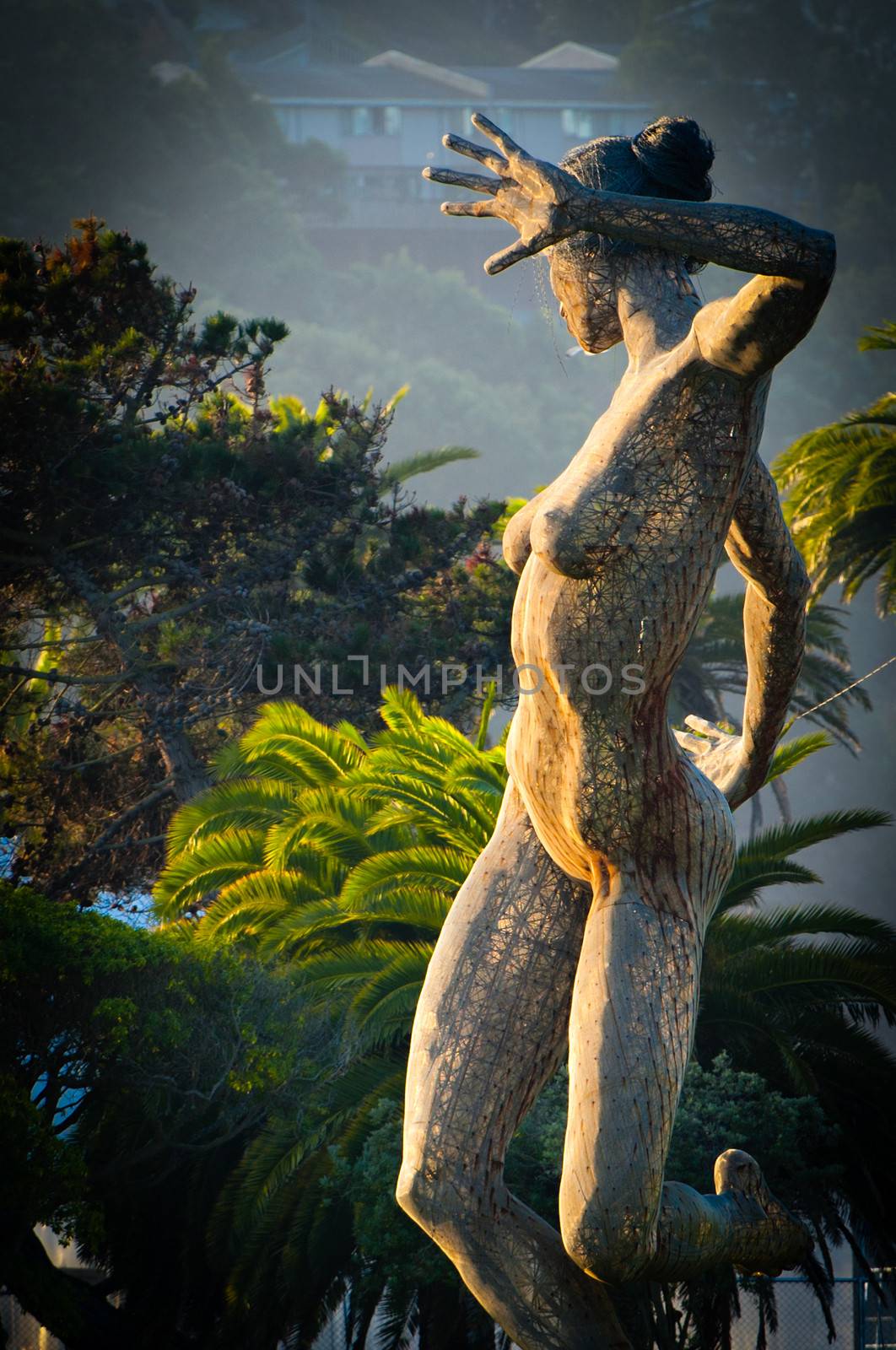 Low angle view of a statue, Treasure Island, San Francisco, California, USA