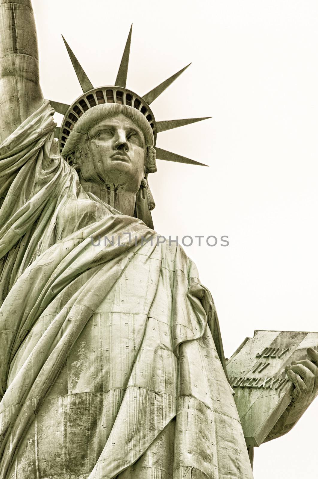 Low angle view of a statue, Statue Of Liberty, Liberty Island, New York City, New York State, USA