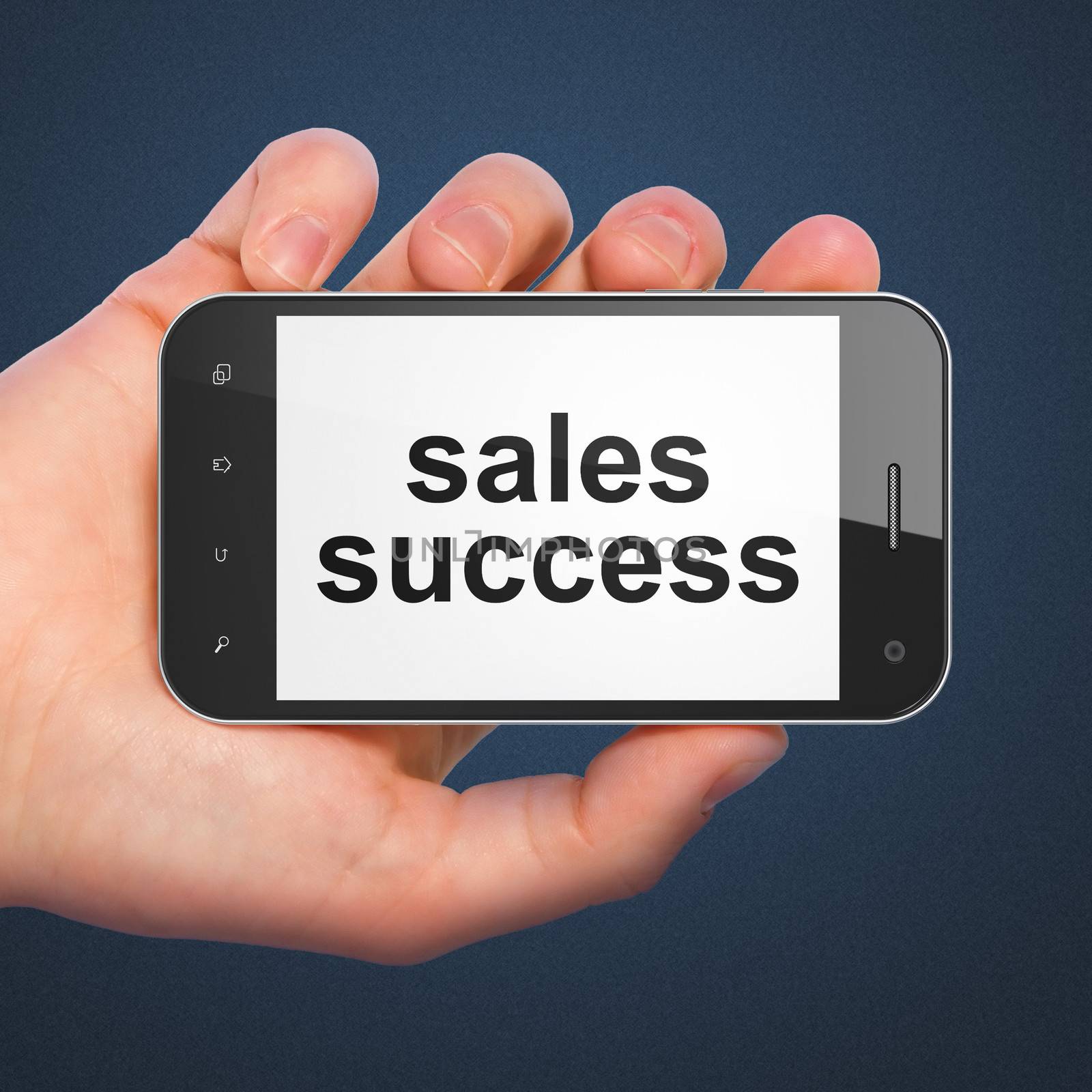 Marketing concept: Sales Success on smartphone by maxkabakov