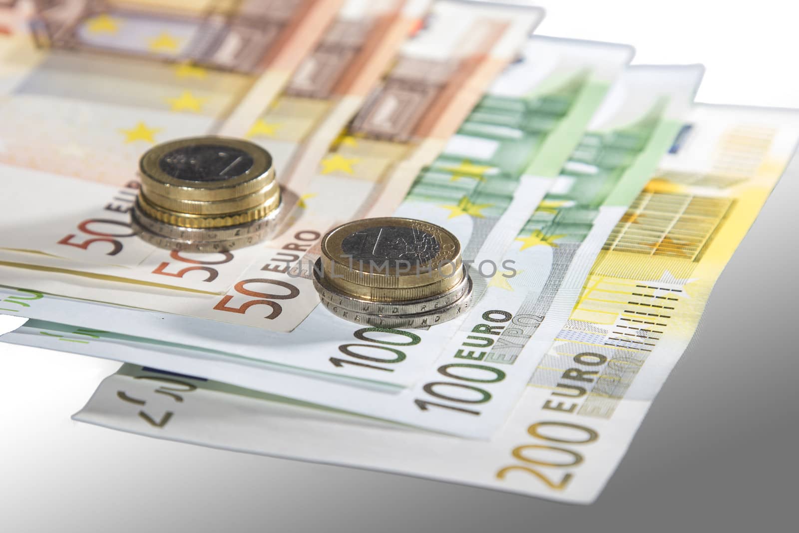 Euro banknotes by Cursedsenses