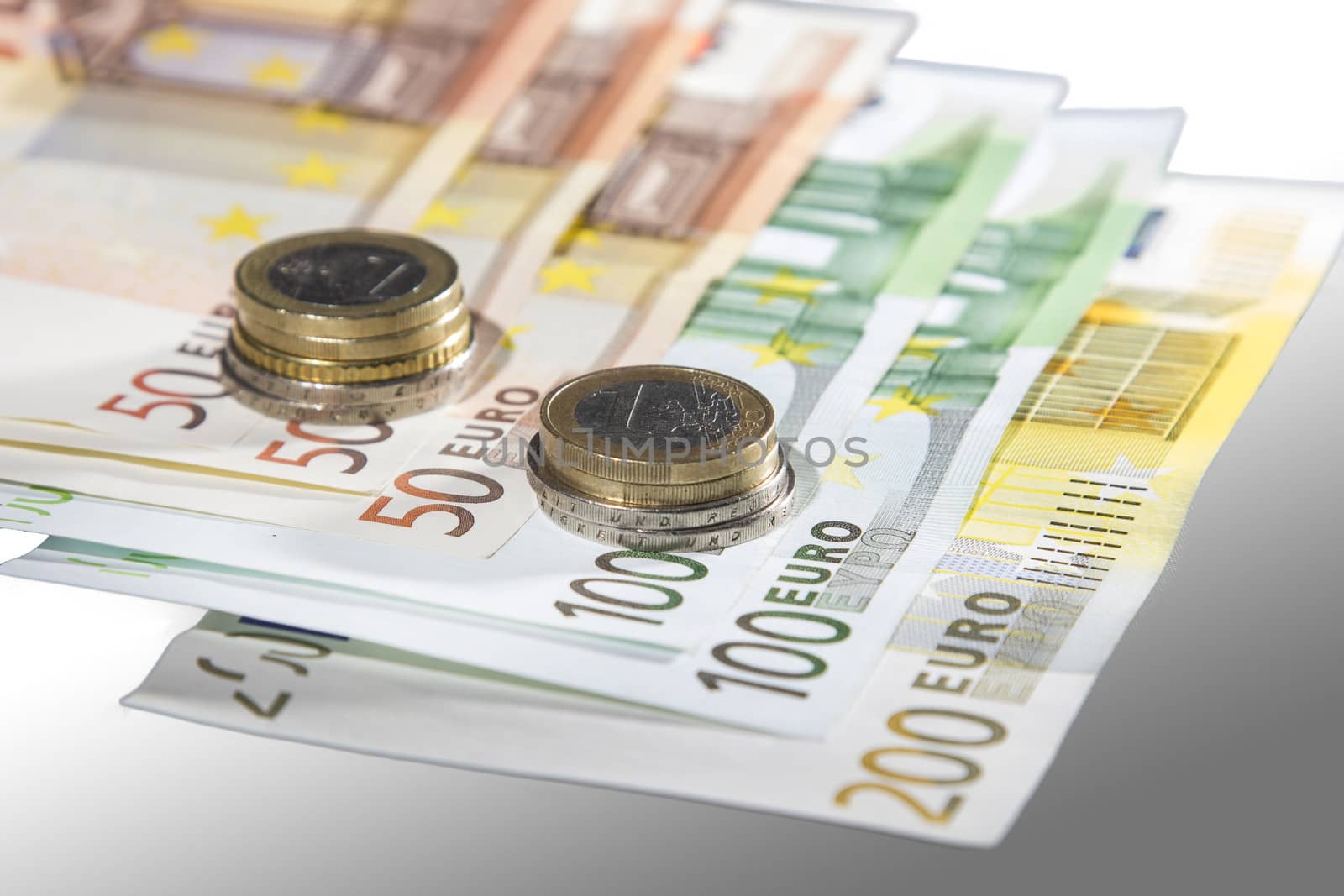 Euro banknotes by Cursedsenses