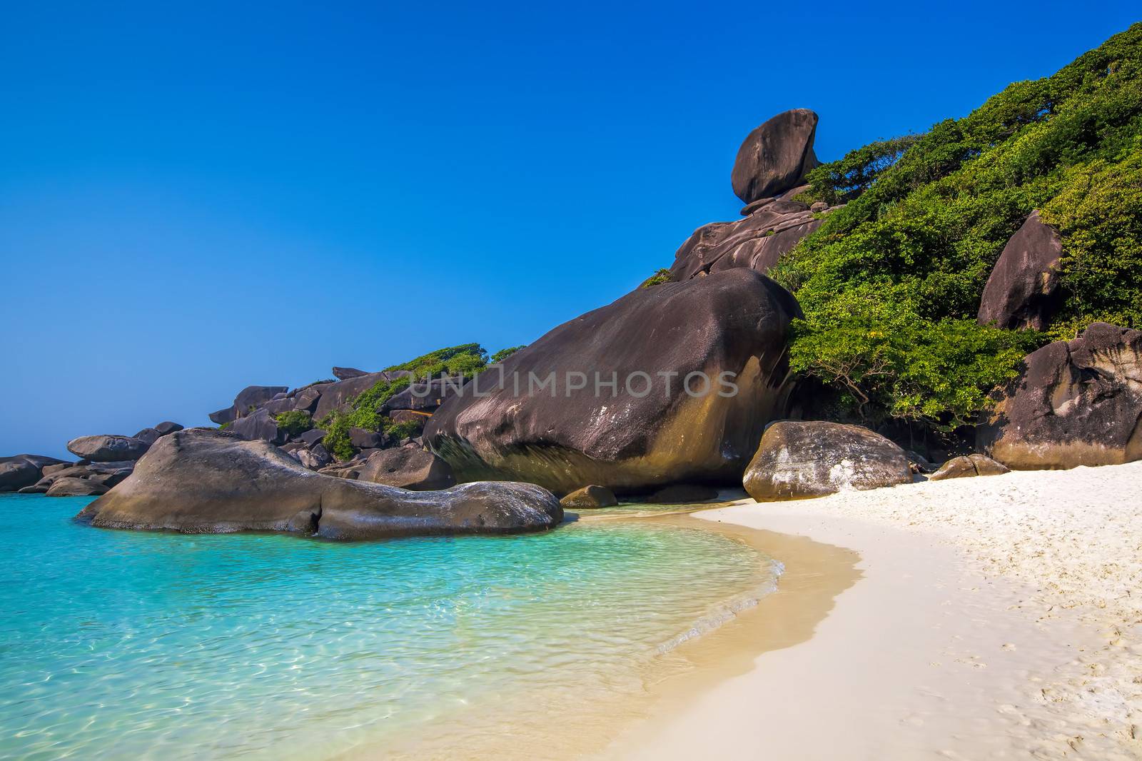 The famous rock of Similan Islands in Thailand