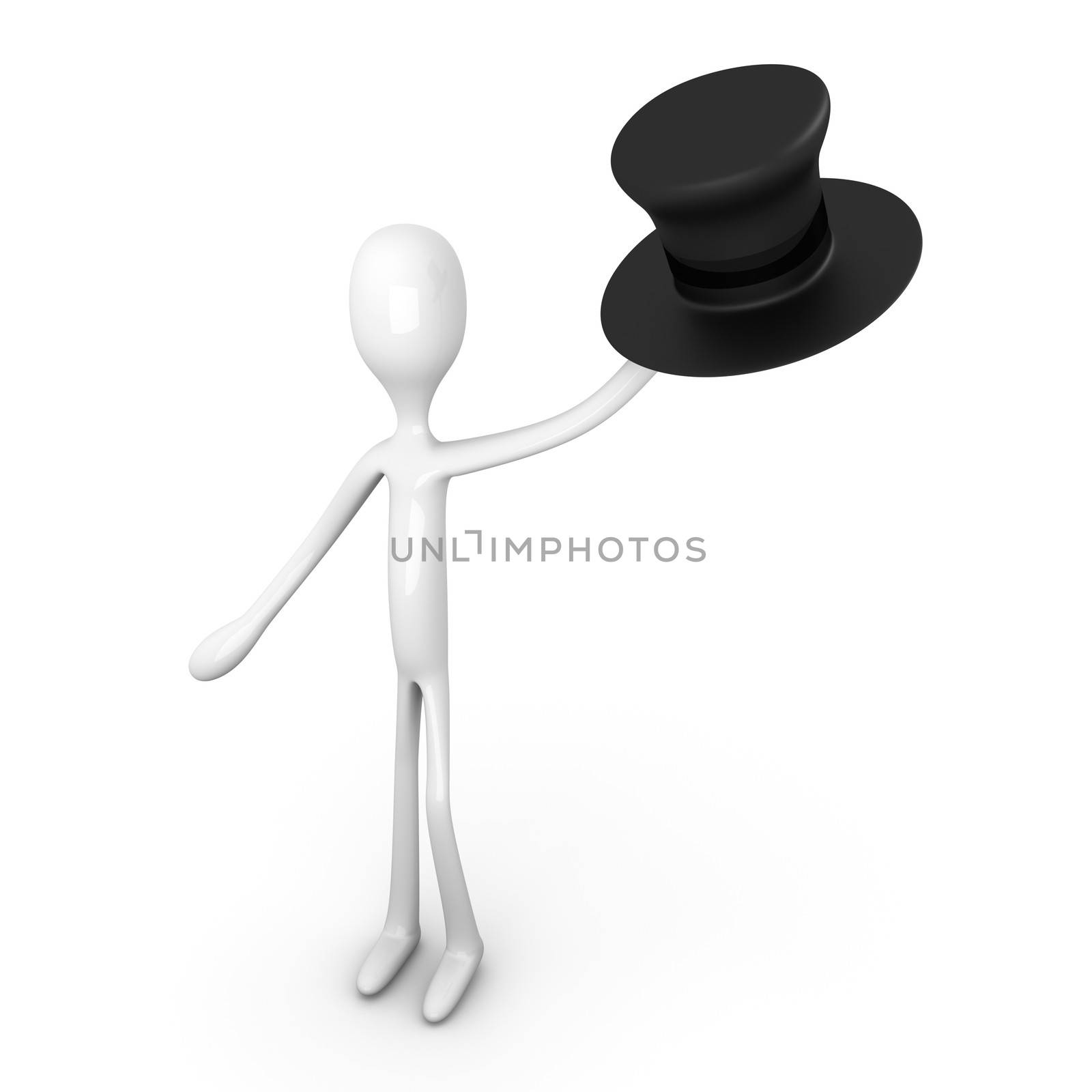 3D rendered Illustration. Isolated on white. 