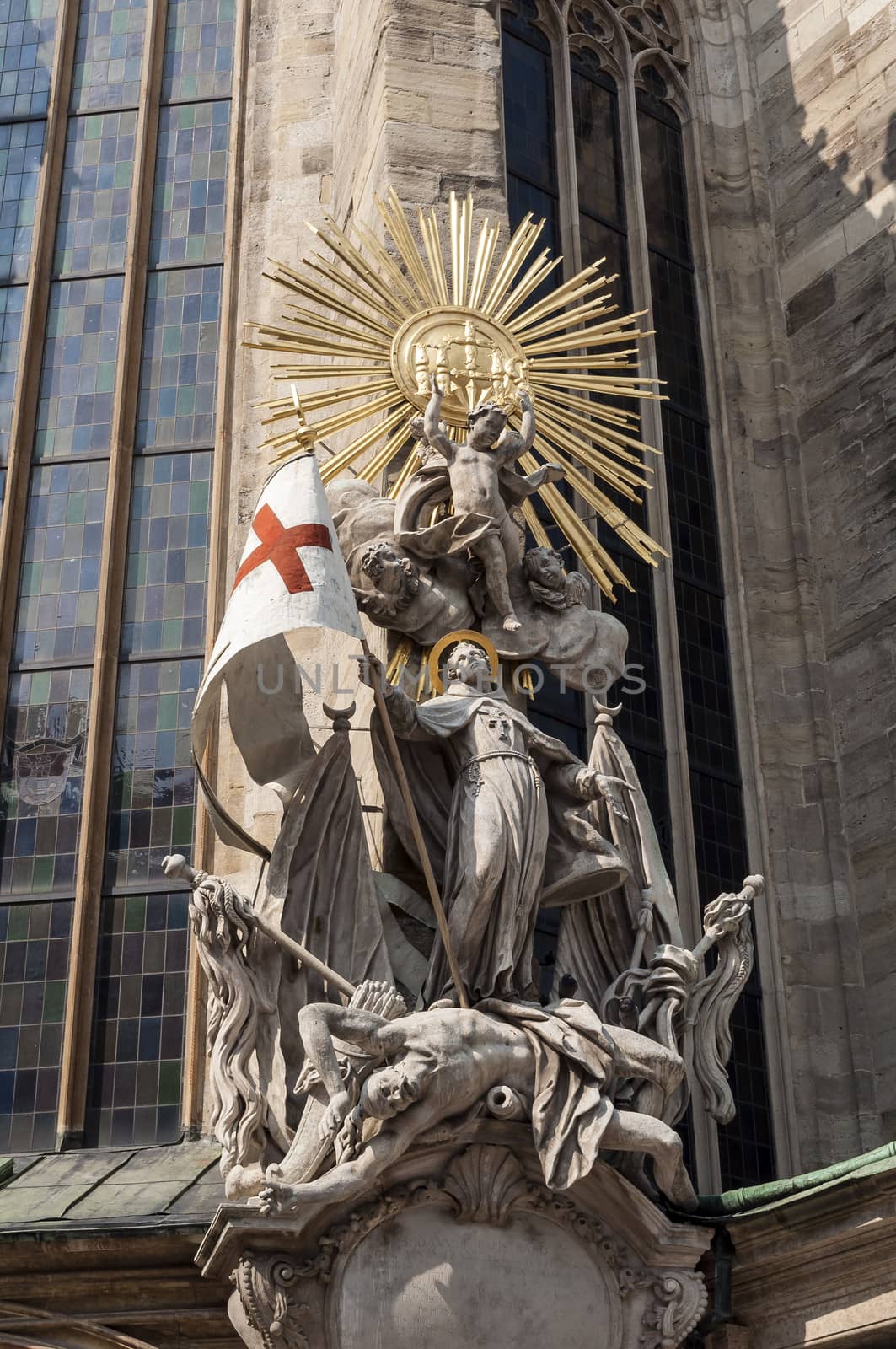 Statue of St. Francis, Stephansdom, St. Stephan's Cathedral, Vienna.