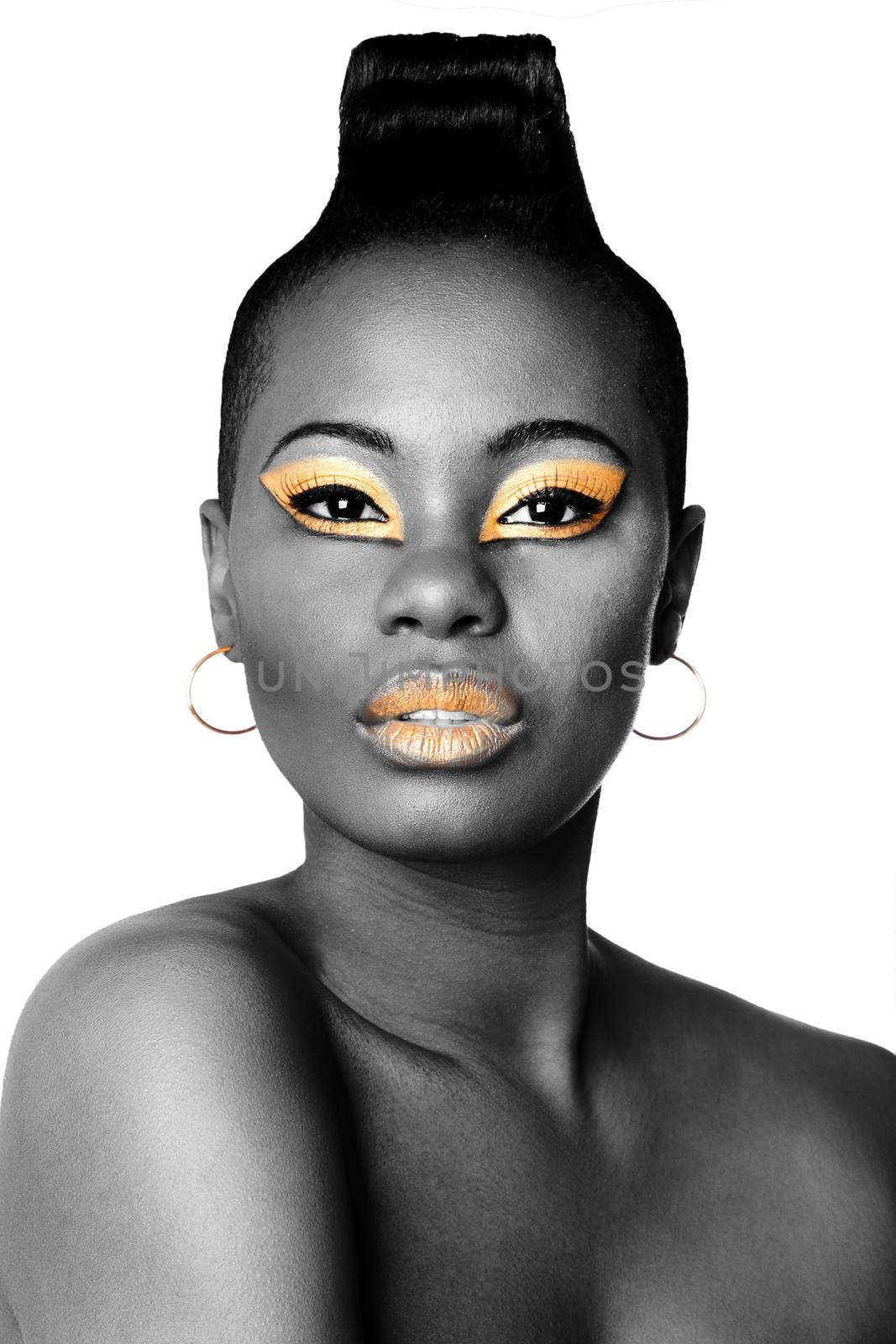 Black and gold beauty face by phakimata