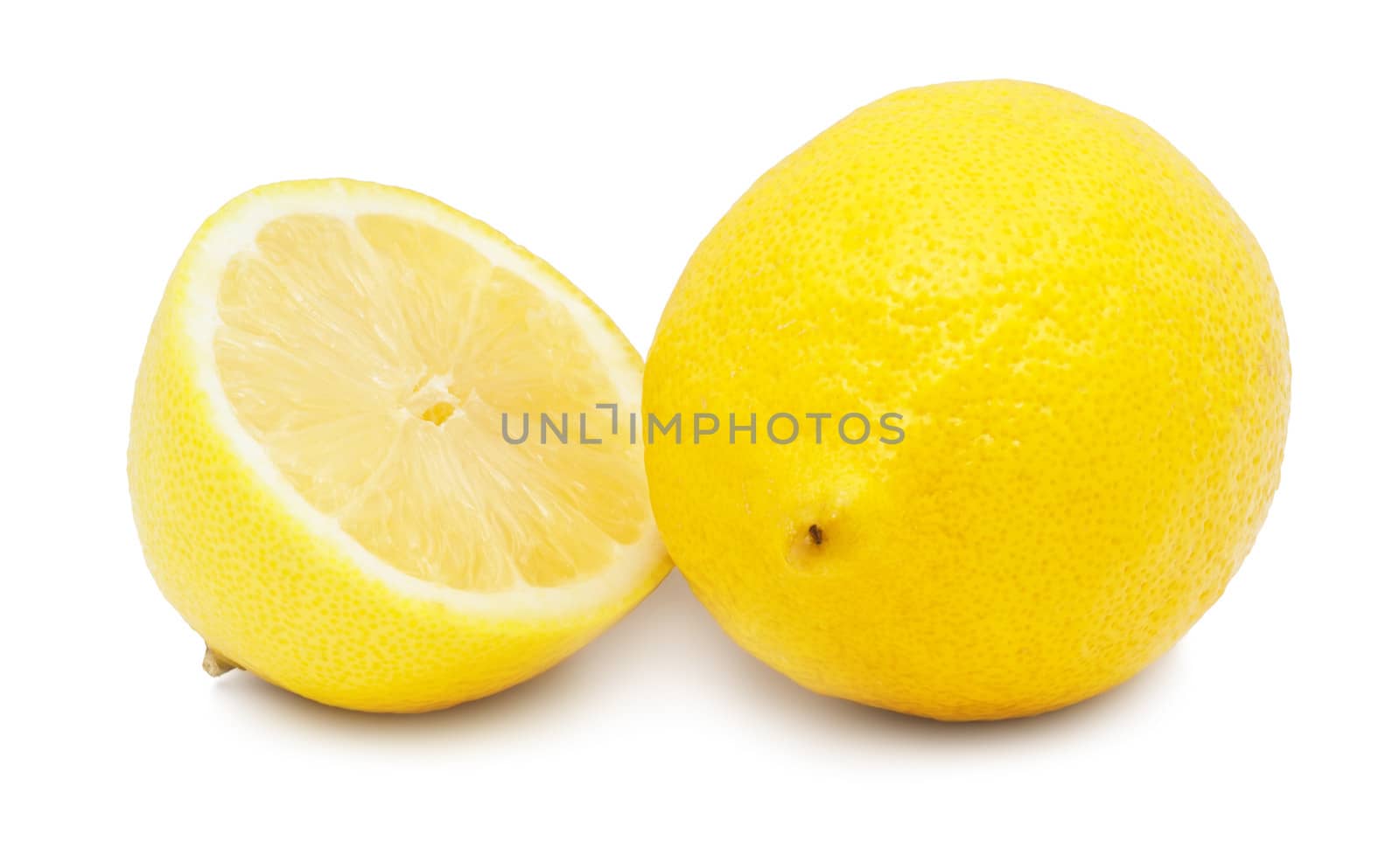 Fresh tasty lemon isolated on white background