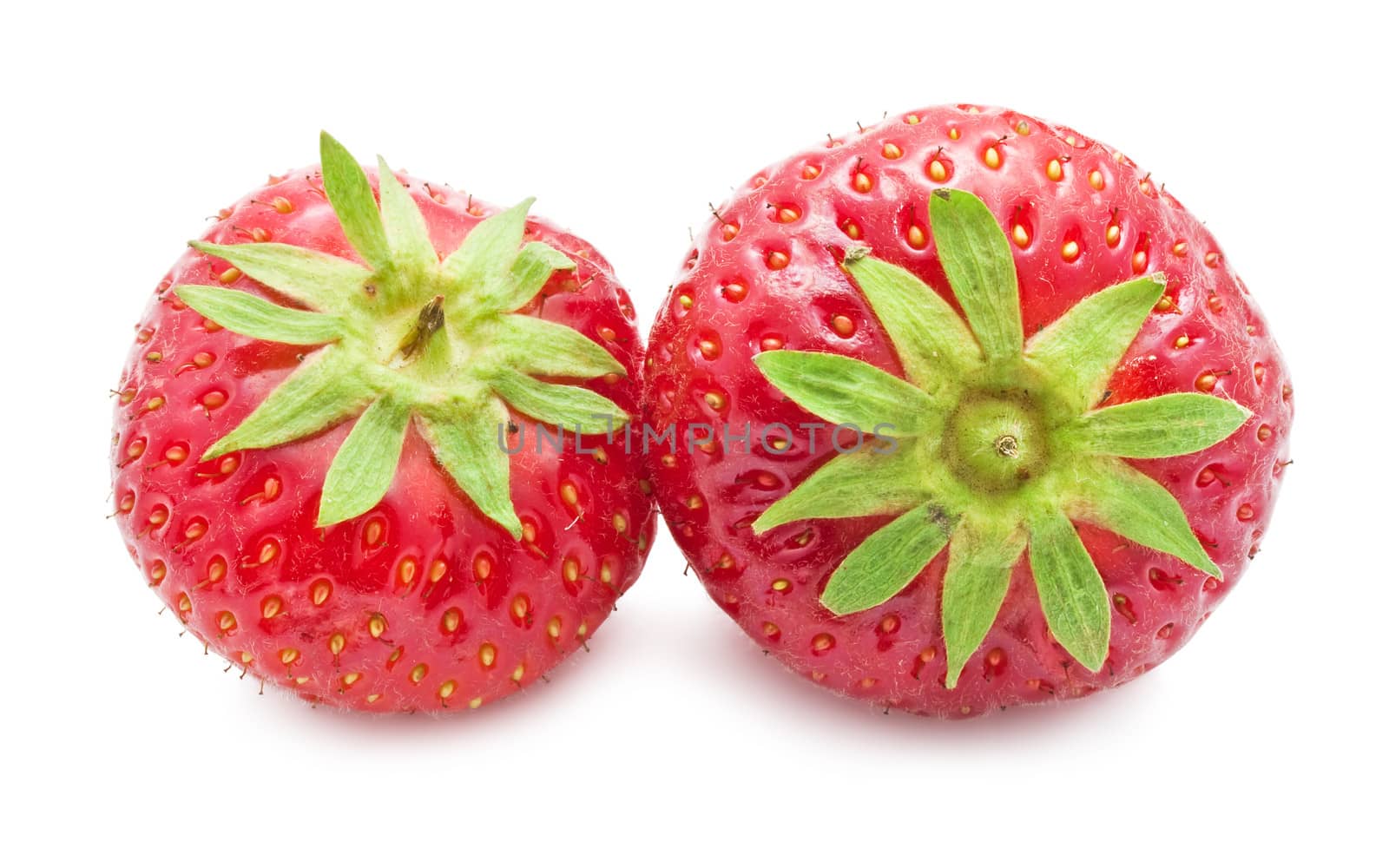 Fresh sweet strawberry isolated on white background