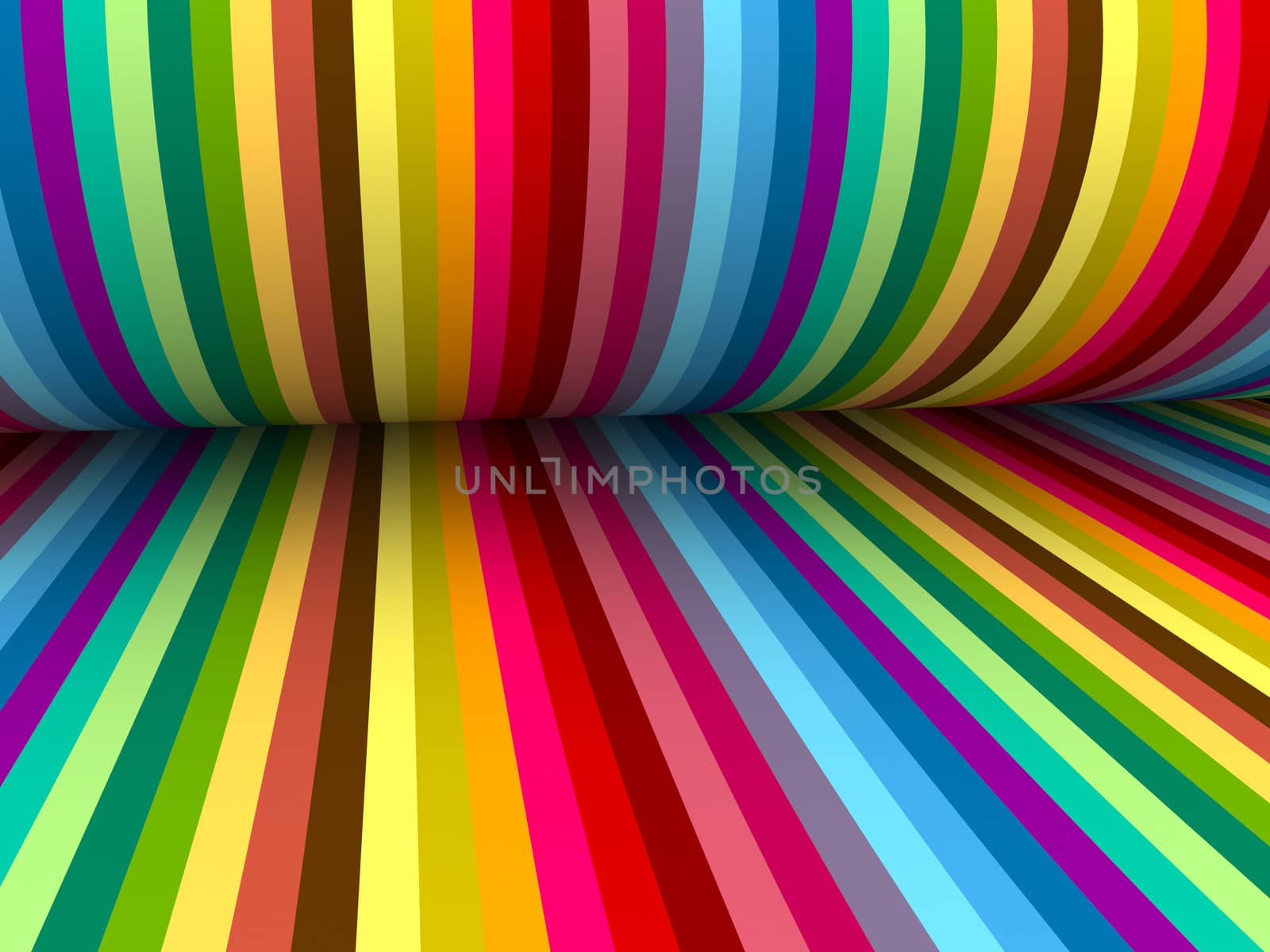 3d abstract colorful lines with folding paper