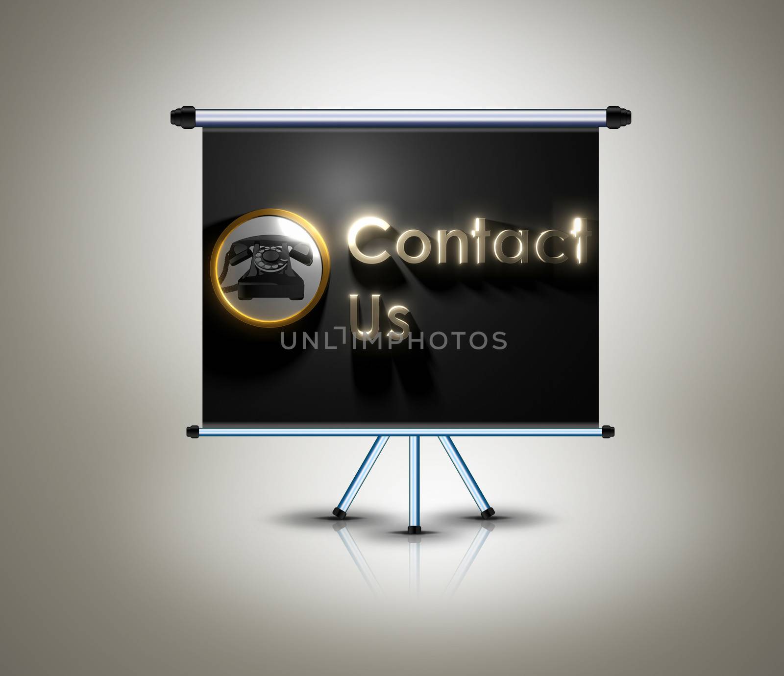 contact us design on banner