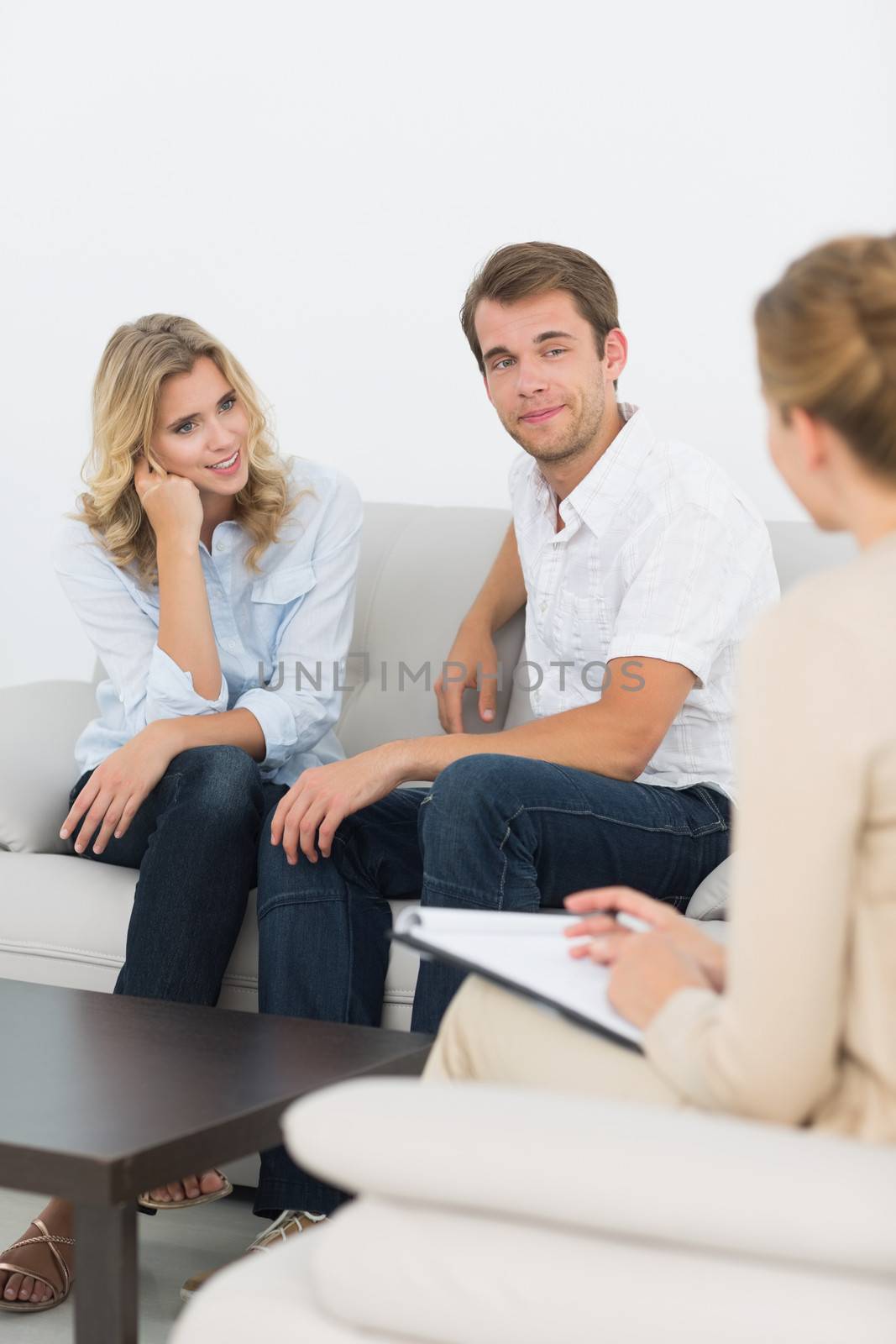 Couple in meeting with a financial adviser by Wavebreakmedia