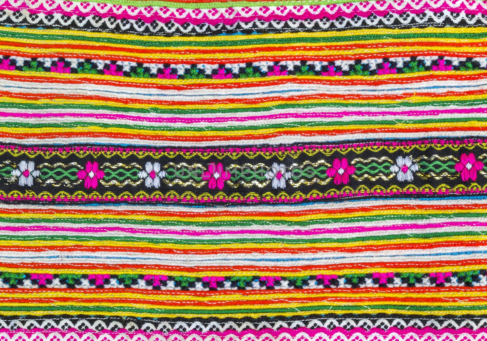 Colorful  fabric pattern by manusy