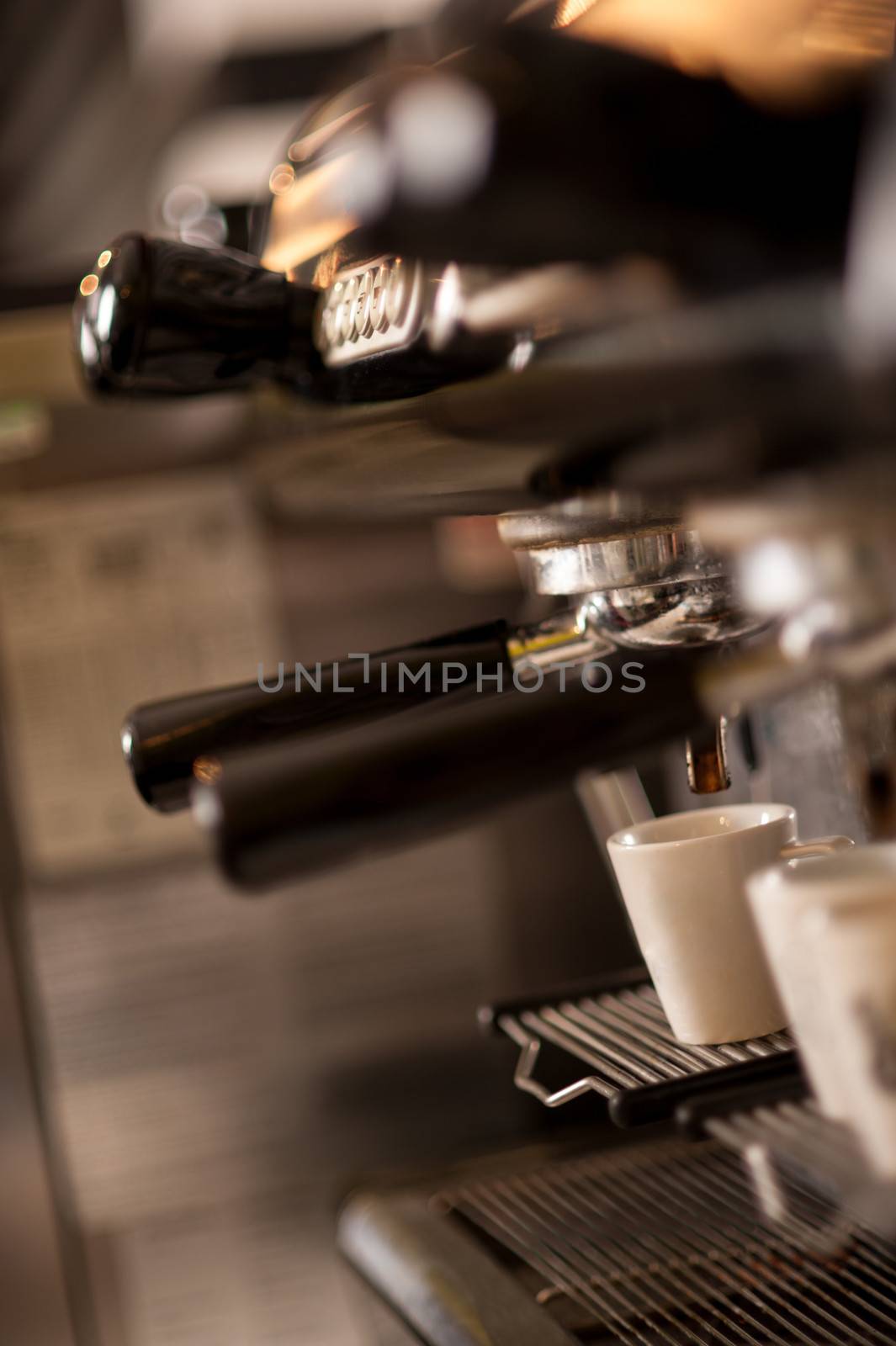 Hot espresso coffee! by stockyimages