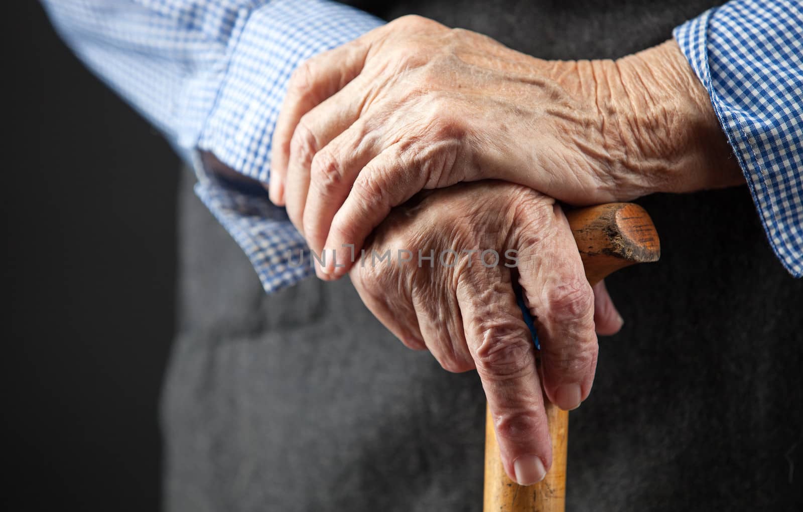Closeup of senior woman's hands by photobac