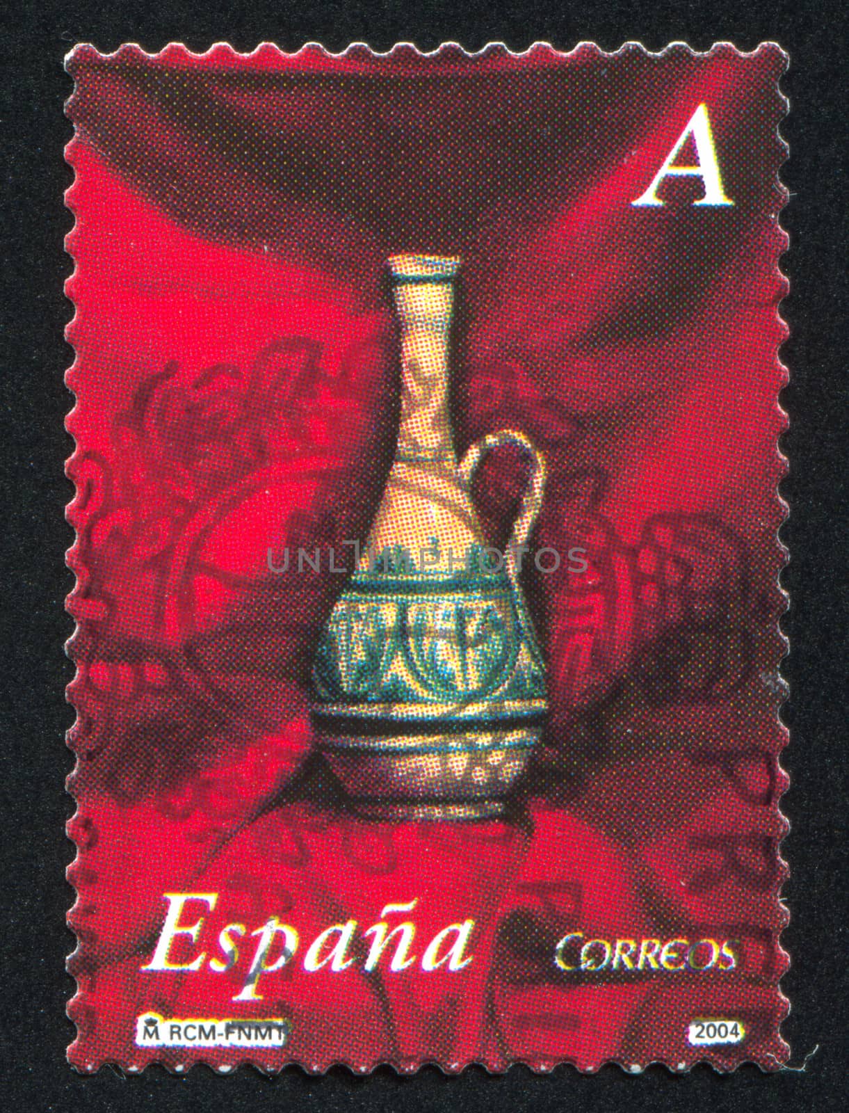 SPAIN - CIRCA 2004: stamp printed by Spain, shows Botlle, circa 2004