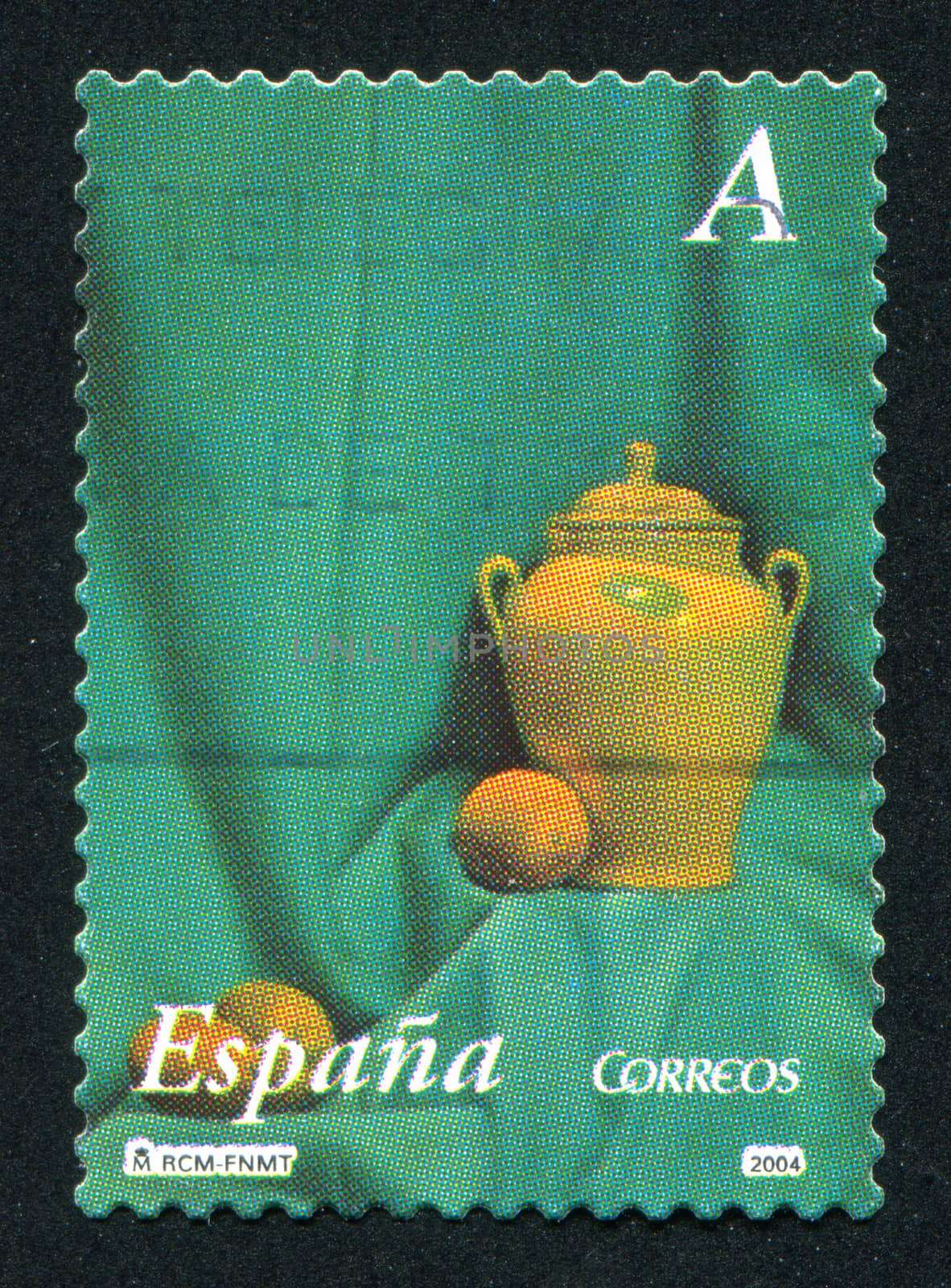 SPAIN - CIRCA 2004: stamp printed by Spain, shows Orsa with lid, circa 2004