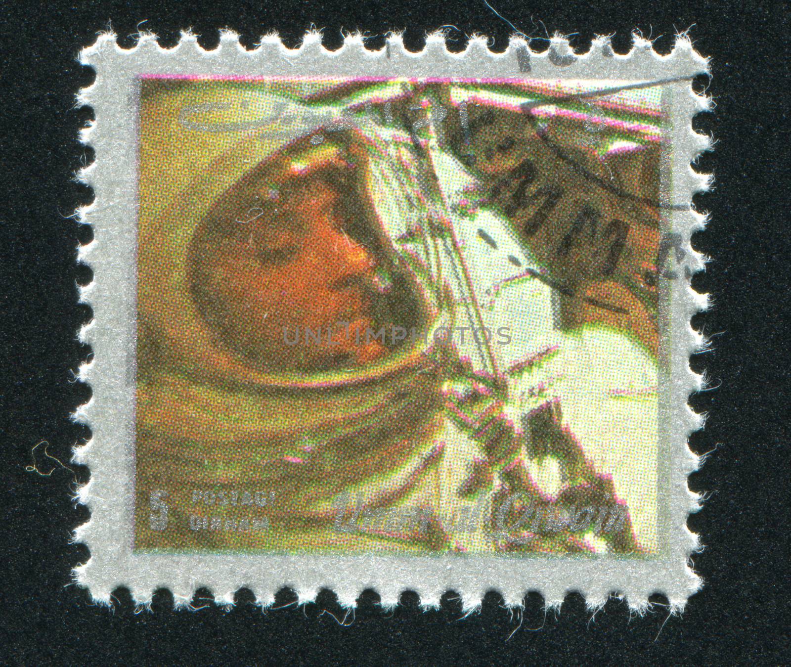 UMM AL-QUWAIN - CIRCA 1972: stamp printed by Umm al-Quwain, shows Wally Schirra, circa 1972