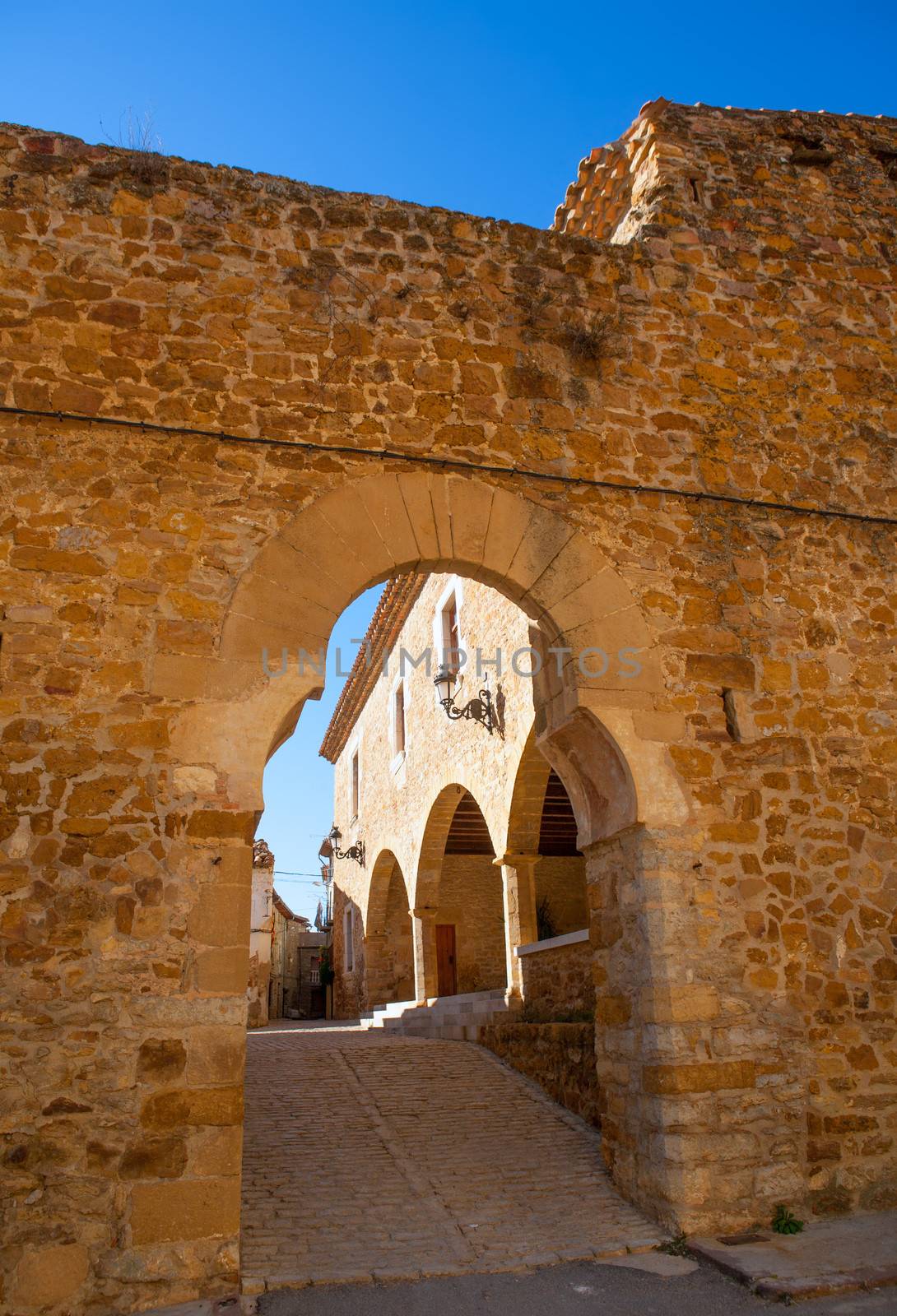 Benassal Arc de la Mola Benasal in Maestrazgo Castellon at spain