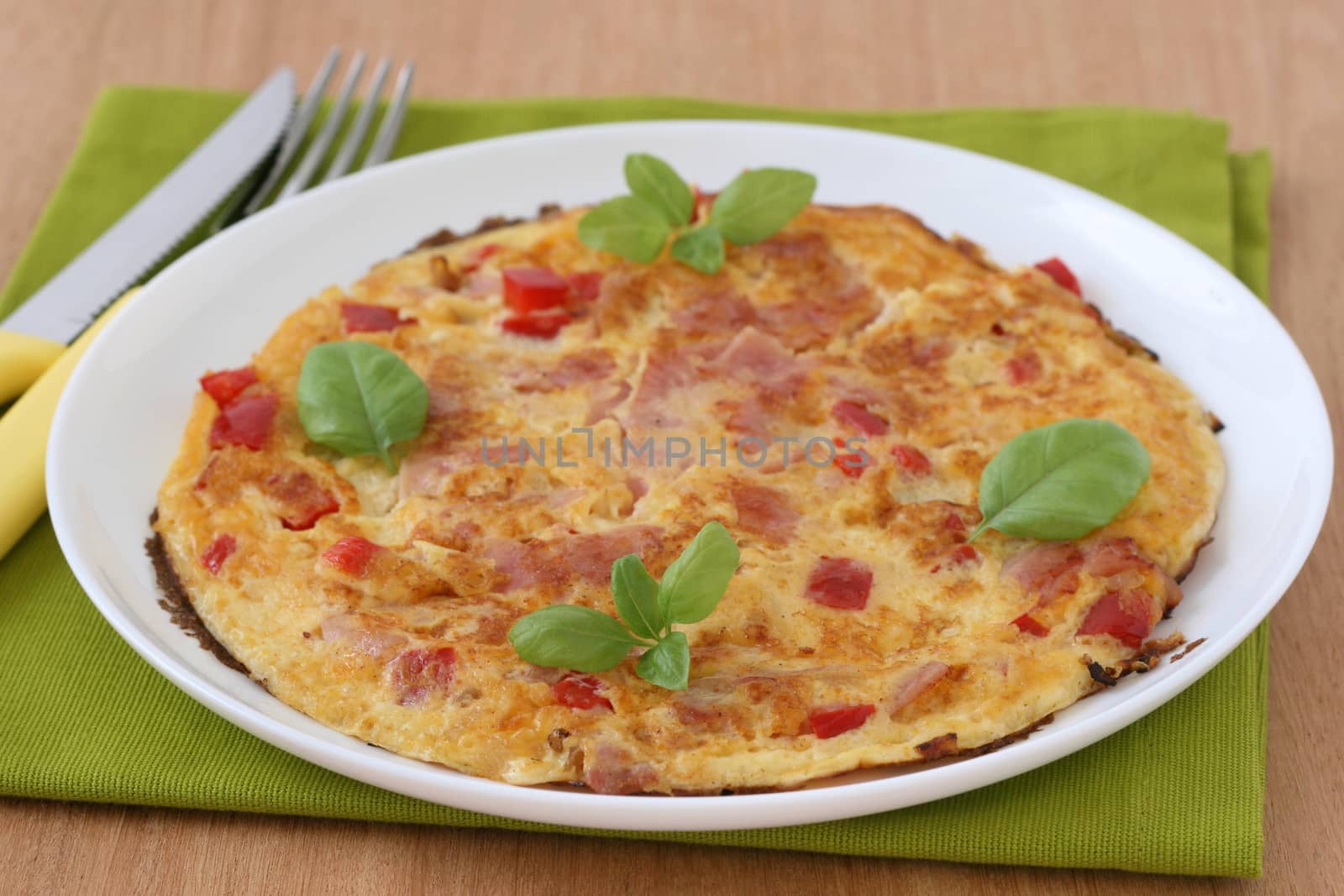 omelet with ham and pepper by nataliamylova