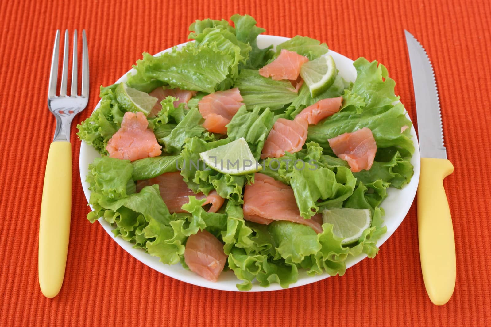 salad with salted salmon by nataliamylova