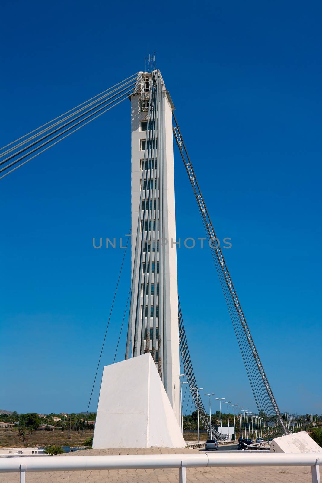 Elche Alicante Bimilenario suspension bridge over Vinalopo by lunamarina